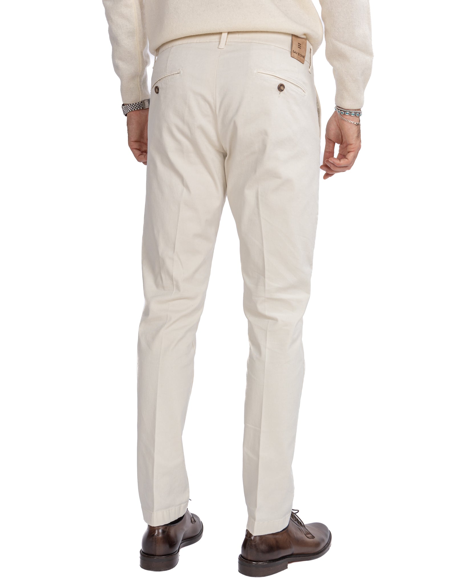 Paul - Basic cream trousers