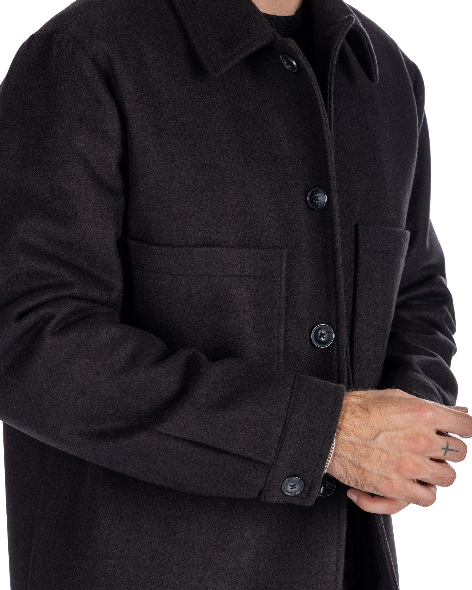 Gervais - black quilted jacket