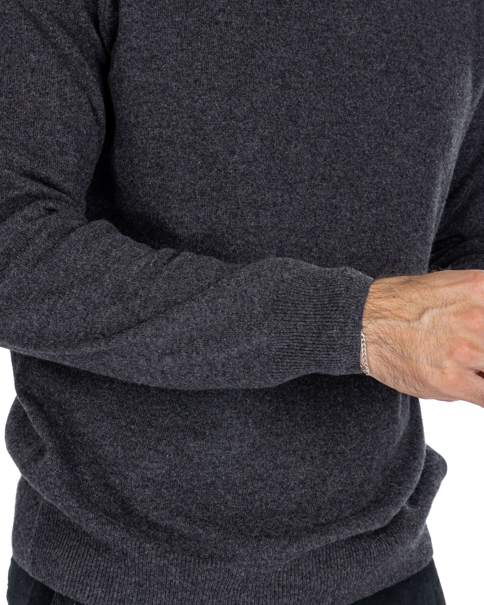 Atrani - pull pur cachemire anthracite