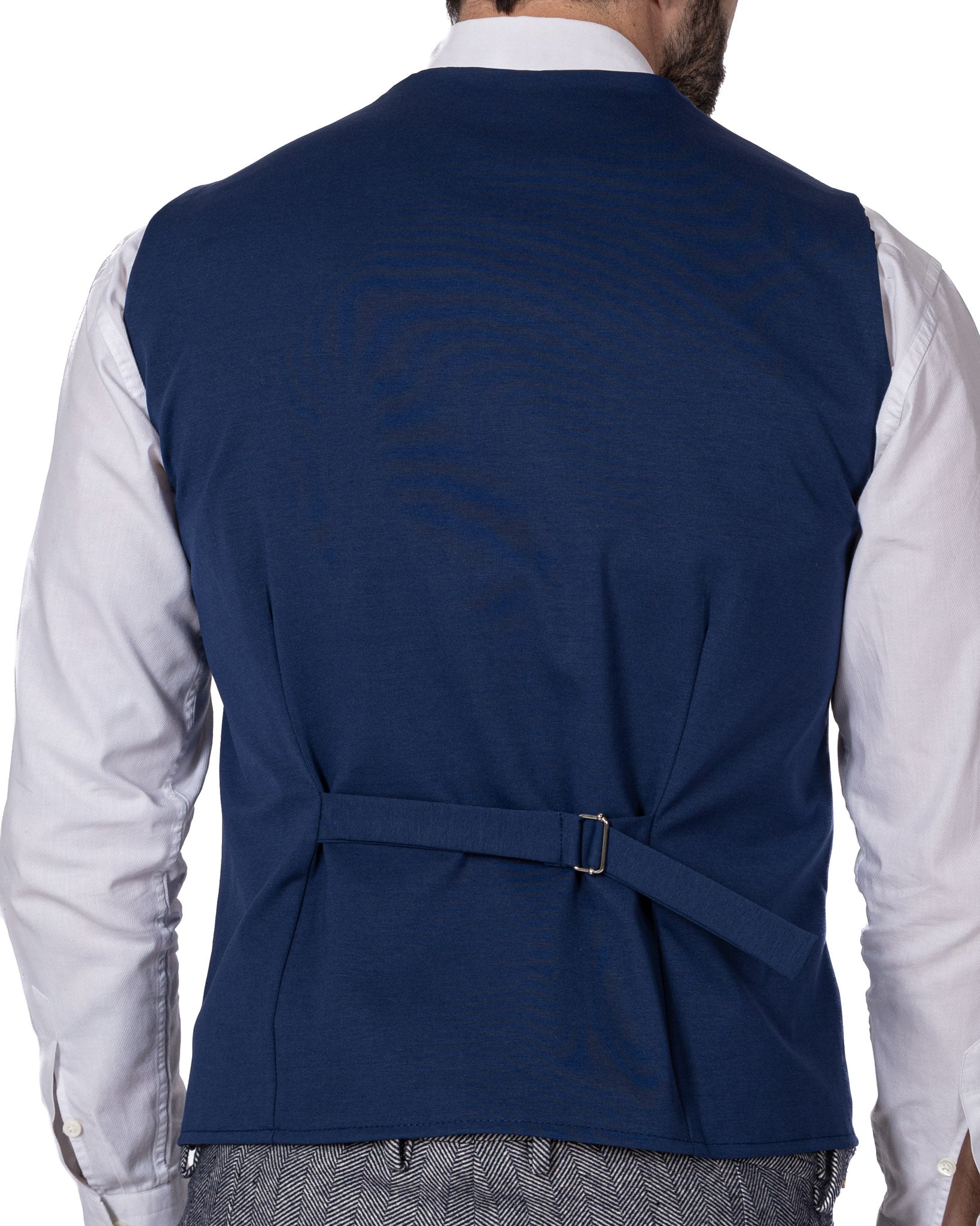 Laives - gilet en denim à chevrons à boutonnage simple