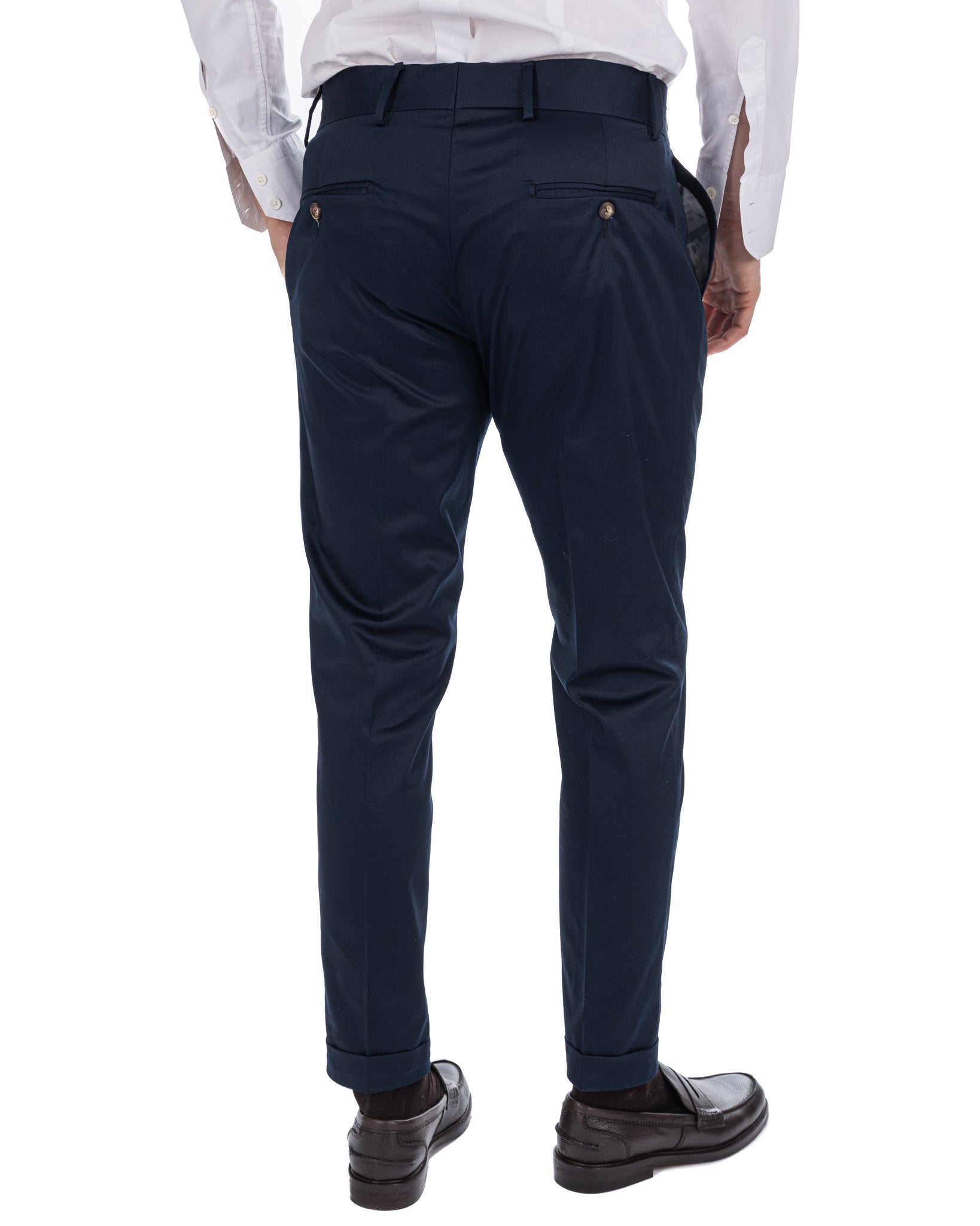 Marcel - pantalon en coton bleu
