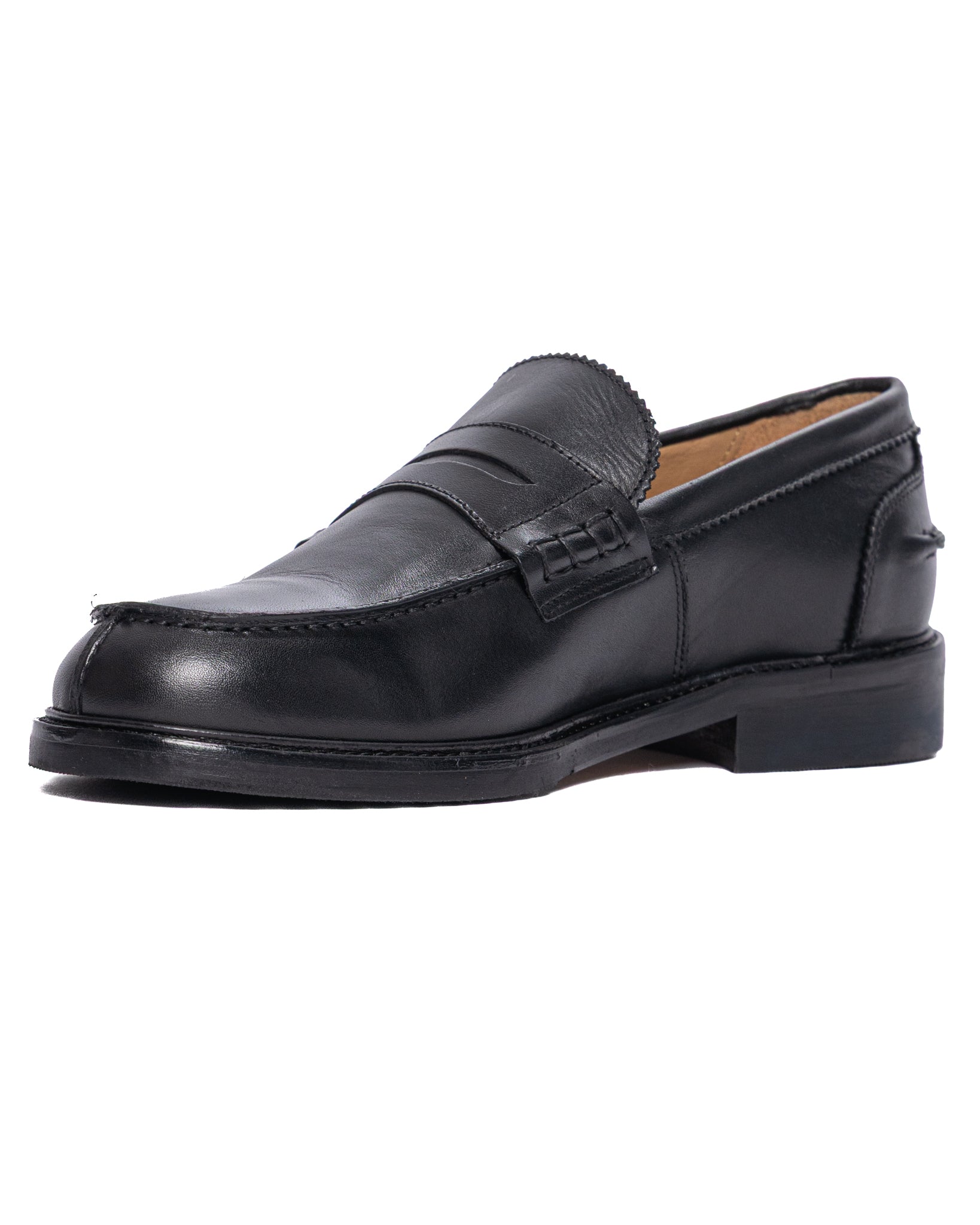 Joseph - black leather college