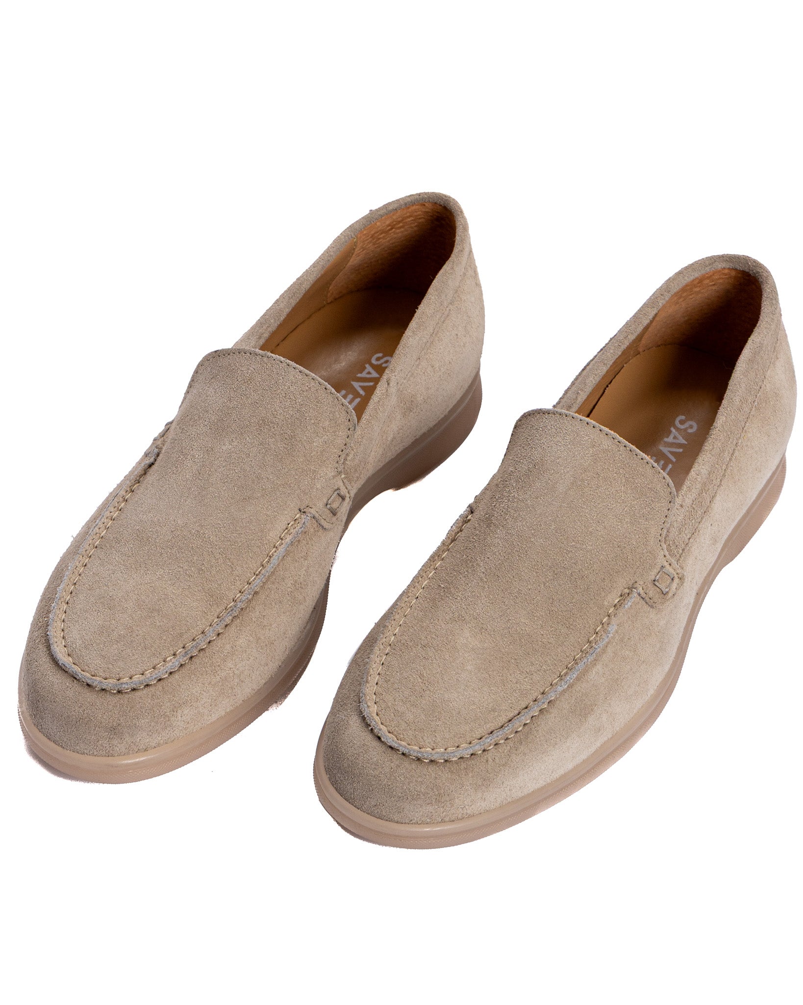 Valeri - mocassin en daim beige