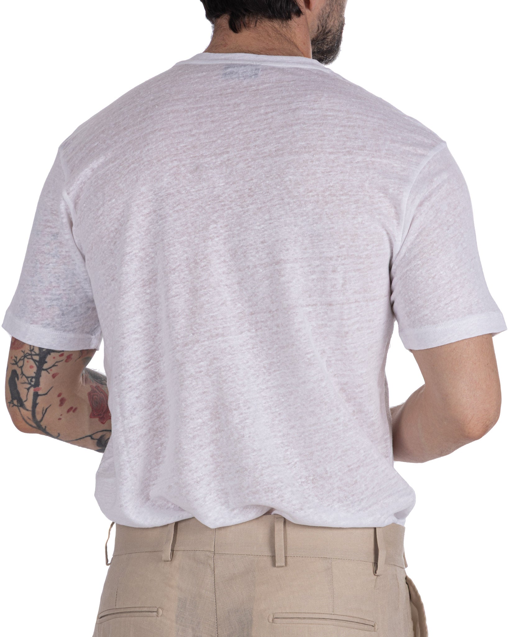 Felix - white linen t-shirt