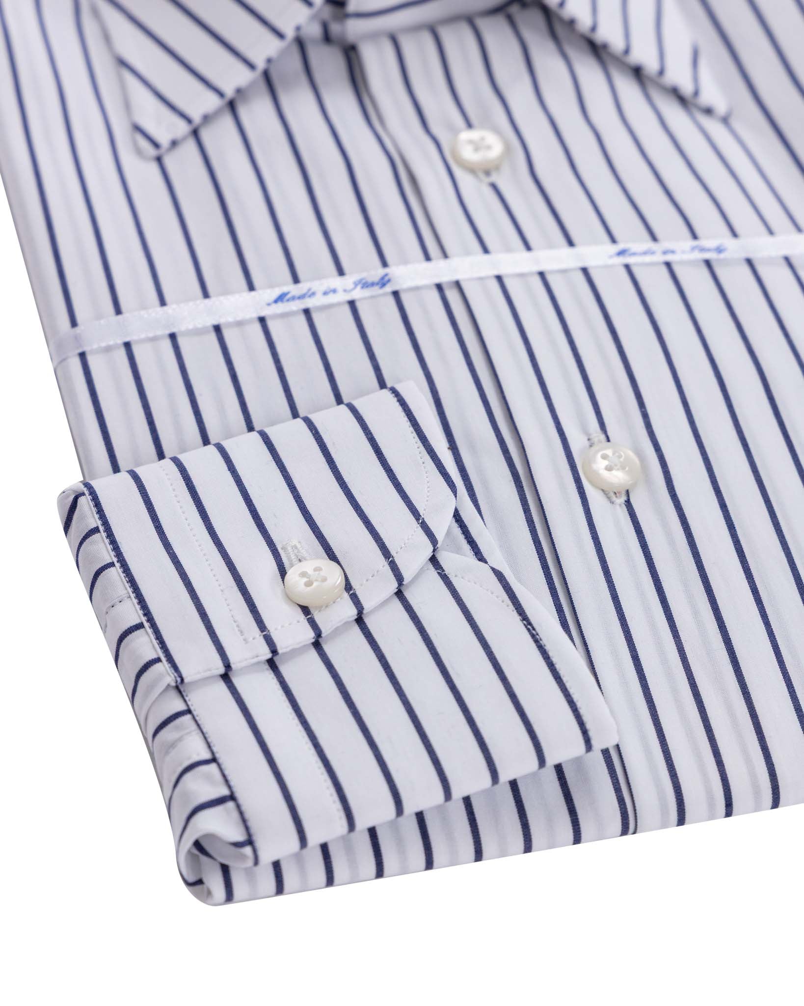 Walther - chemise en coton à rayures bleues