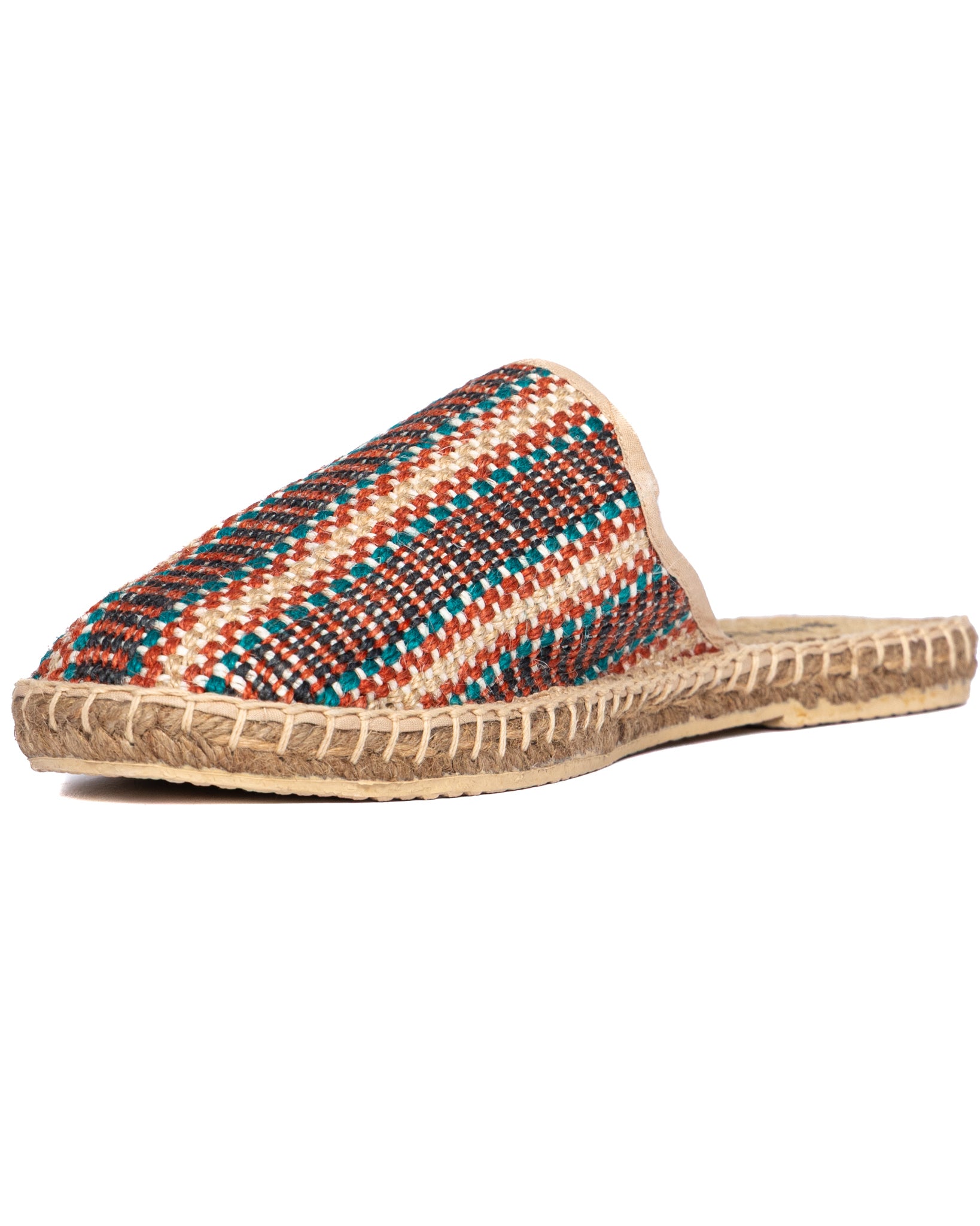 Taormina - mules espadrilles à rayures multicolores