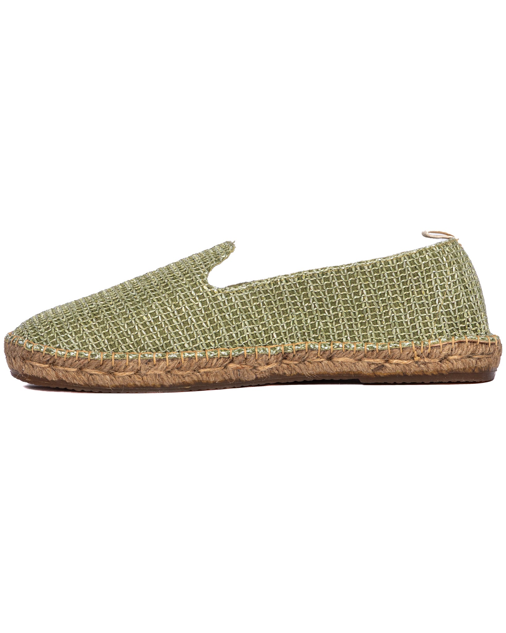 Gallipoli - green raffia espadrilles