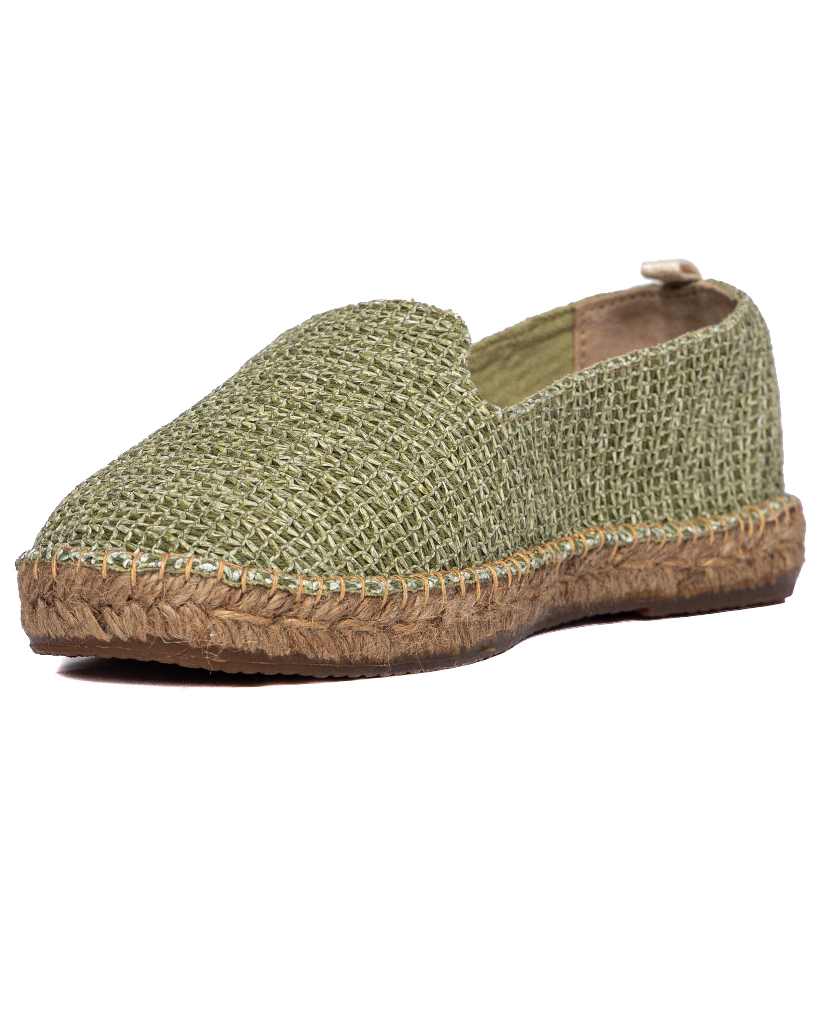 Gallipoli - green raffia espadrilles