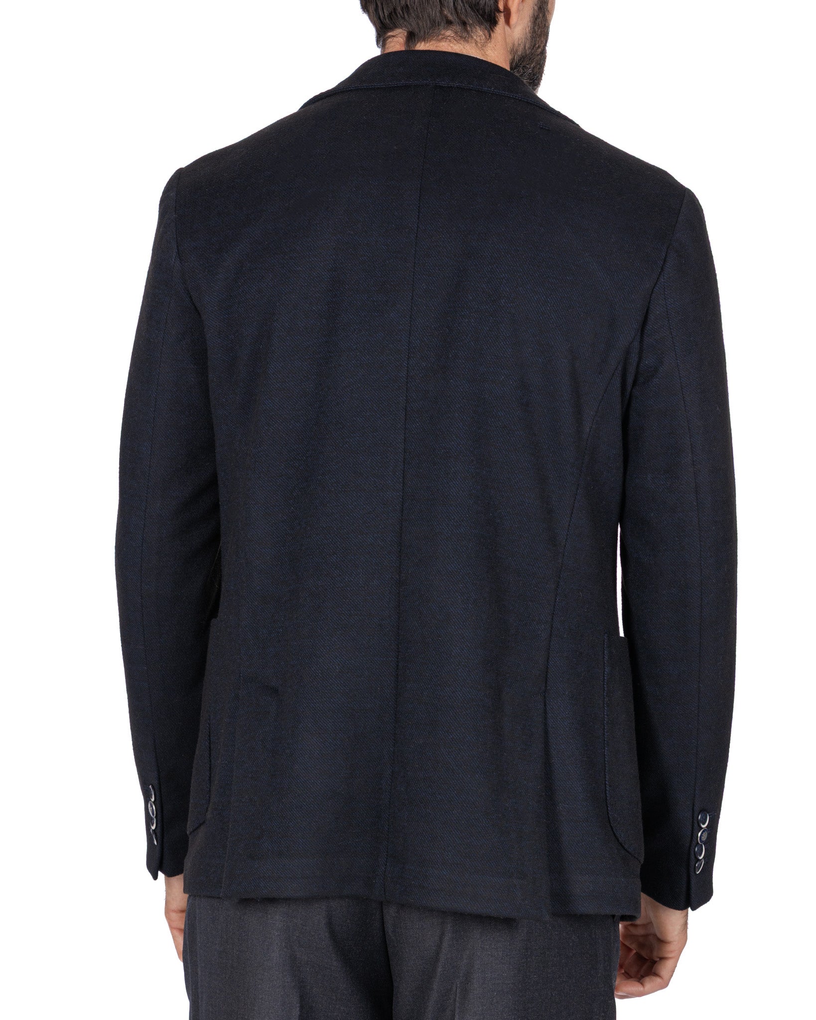 Veste Ayrton en sergé bleu