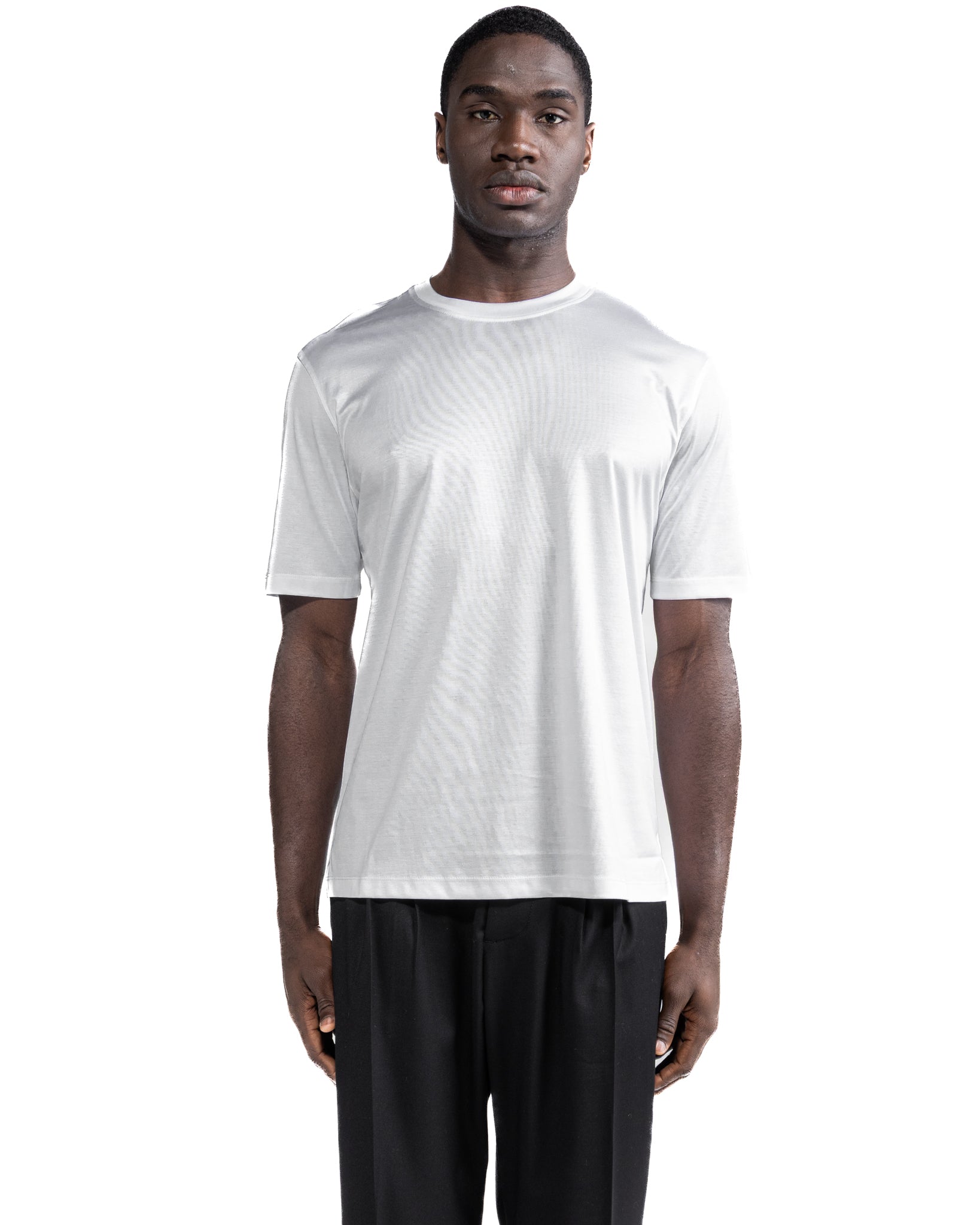 T-shirt Hoorn in filo di scozia bianco
