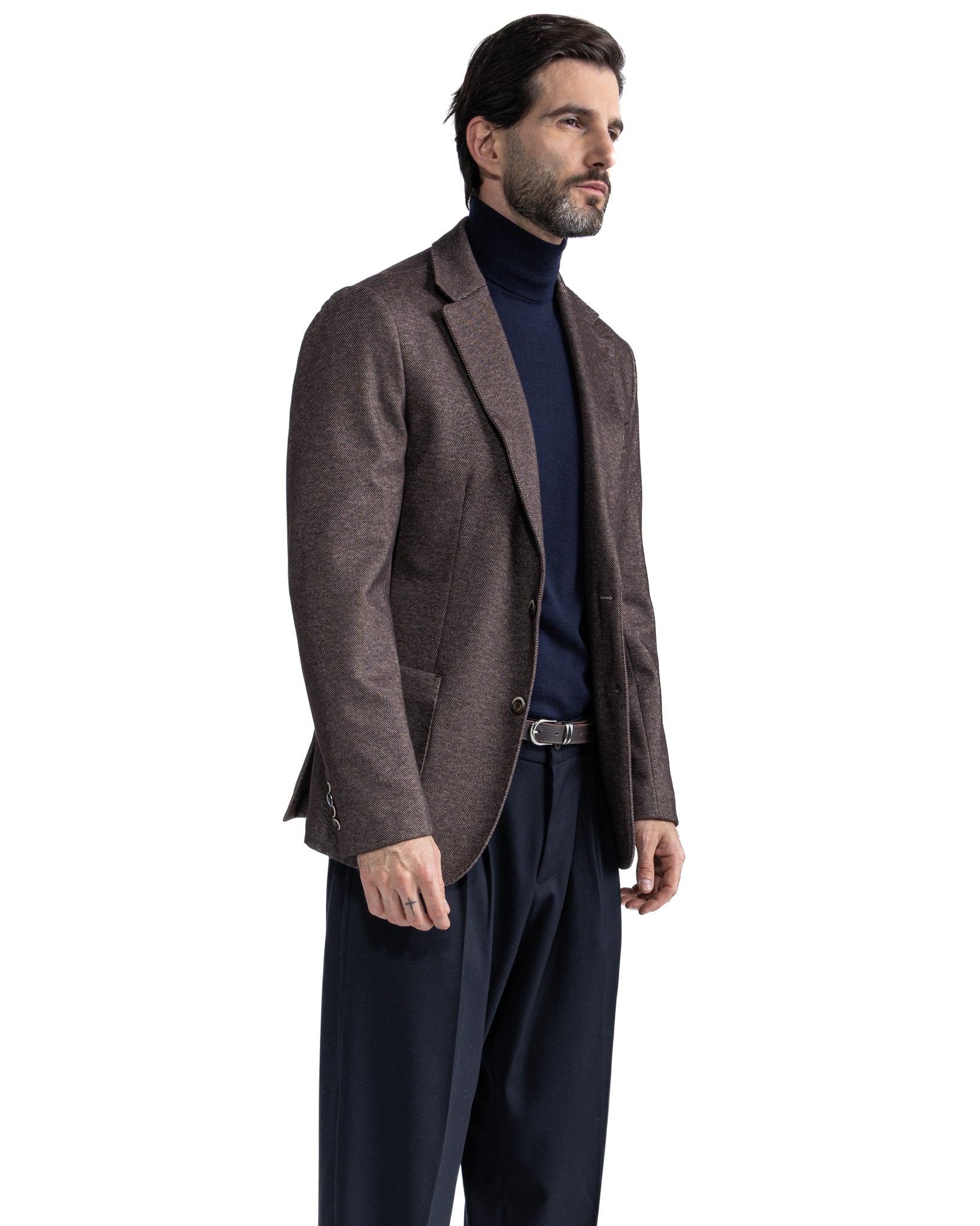 Ayrton jacket in dark twill