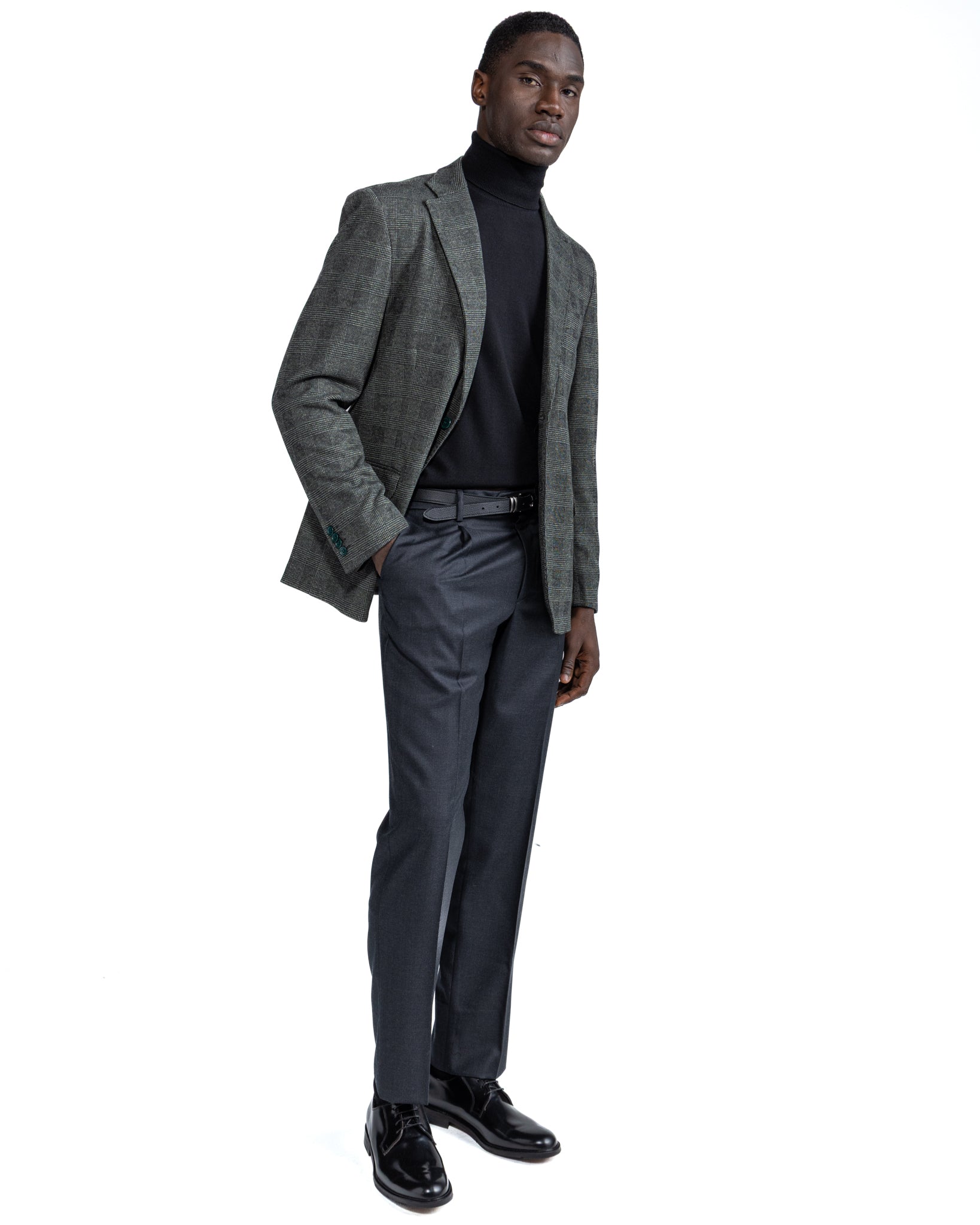 Giacca Orson a quadri verde