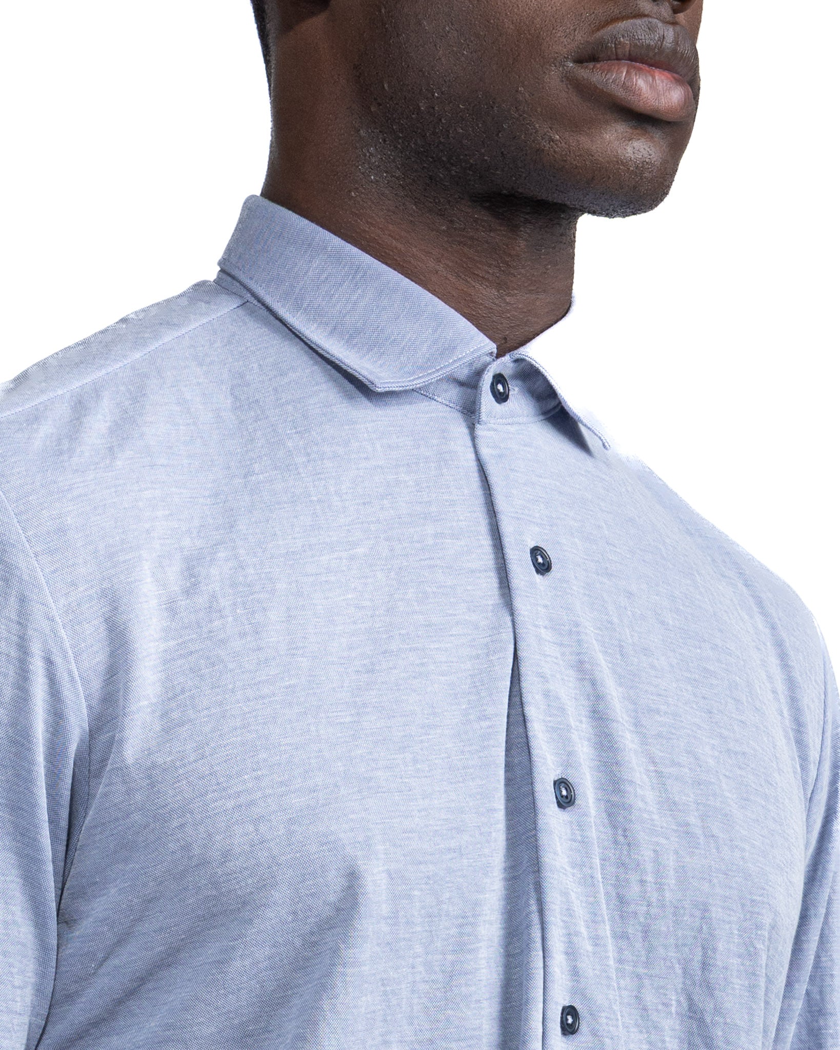 Chemise Oak en jersey bleu