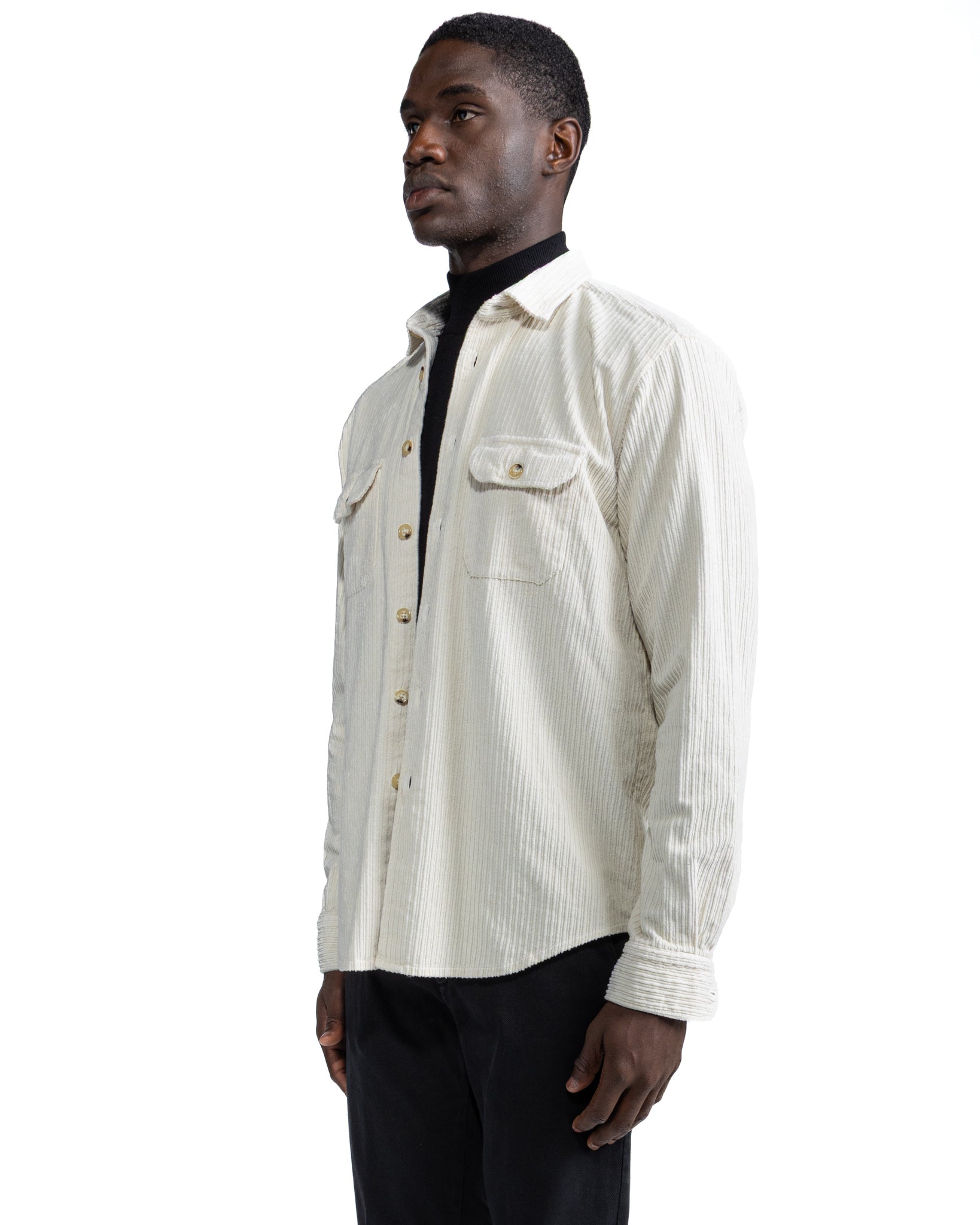Atlantis Cream Velvet Shirt