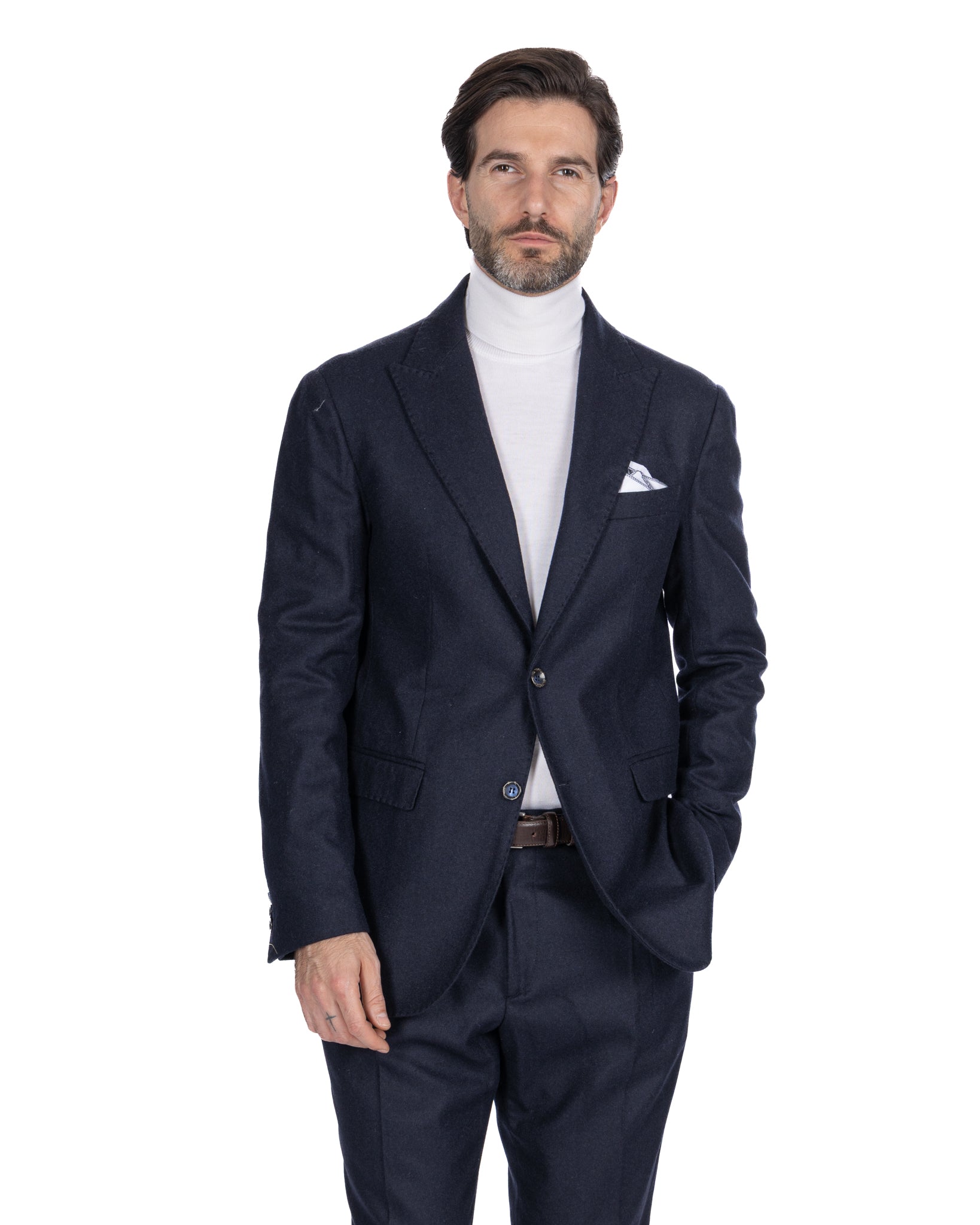 Giacca Reflex in flanella blu