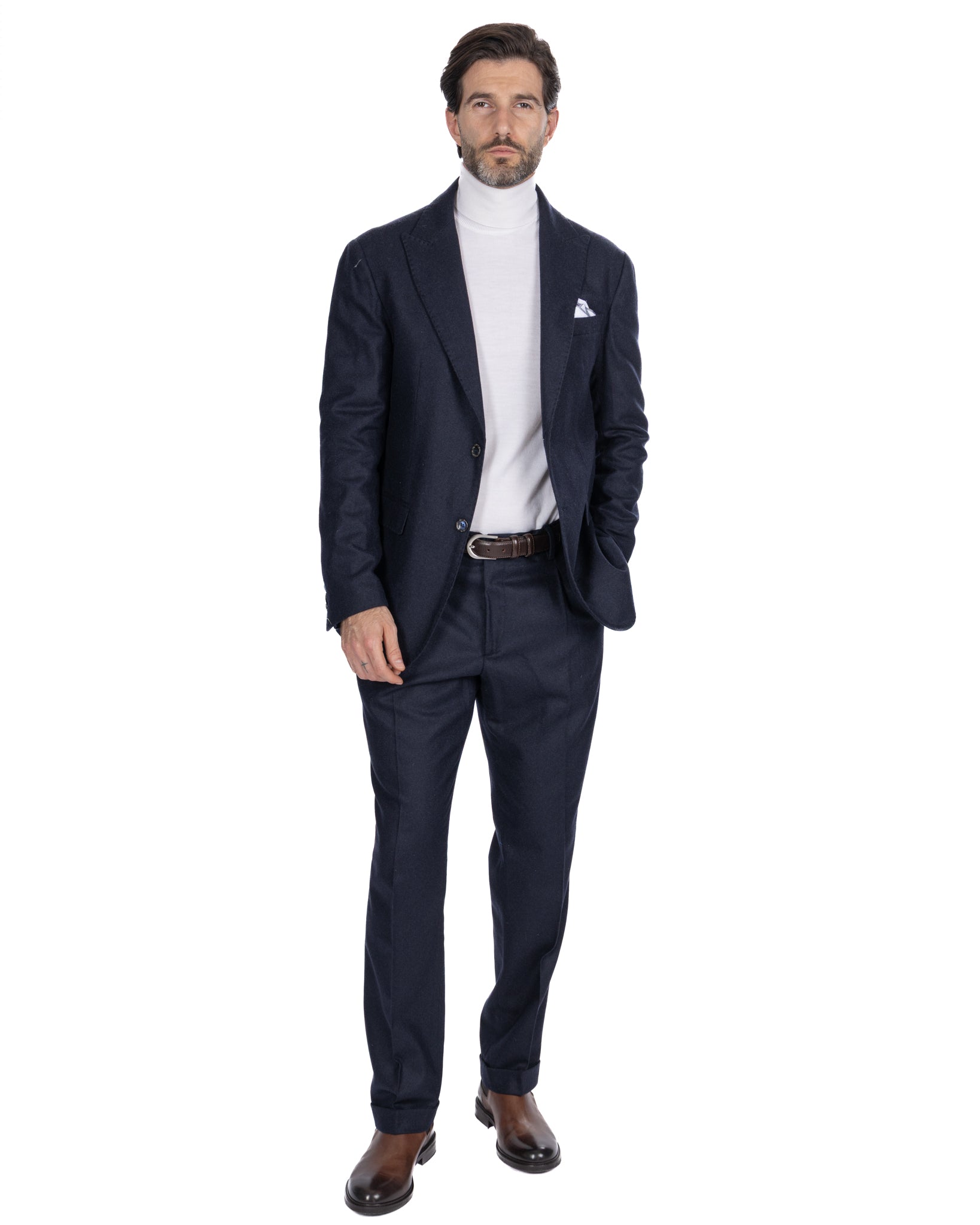 Giacca Reflex in flanella blu