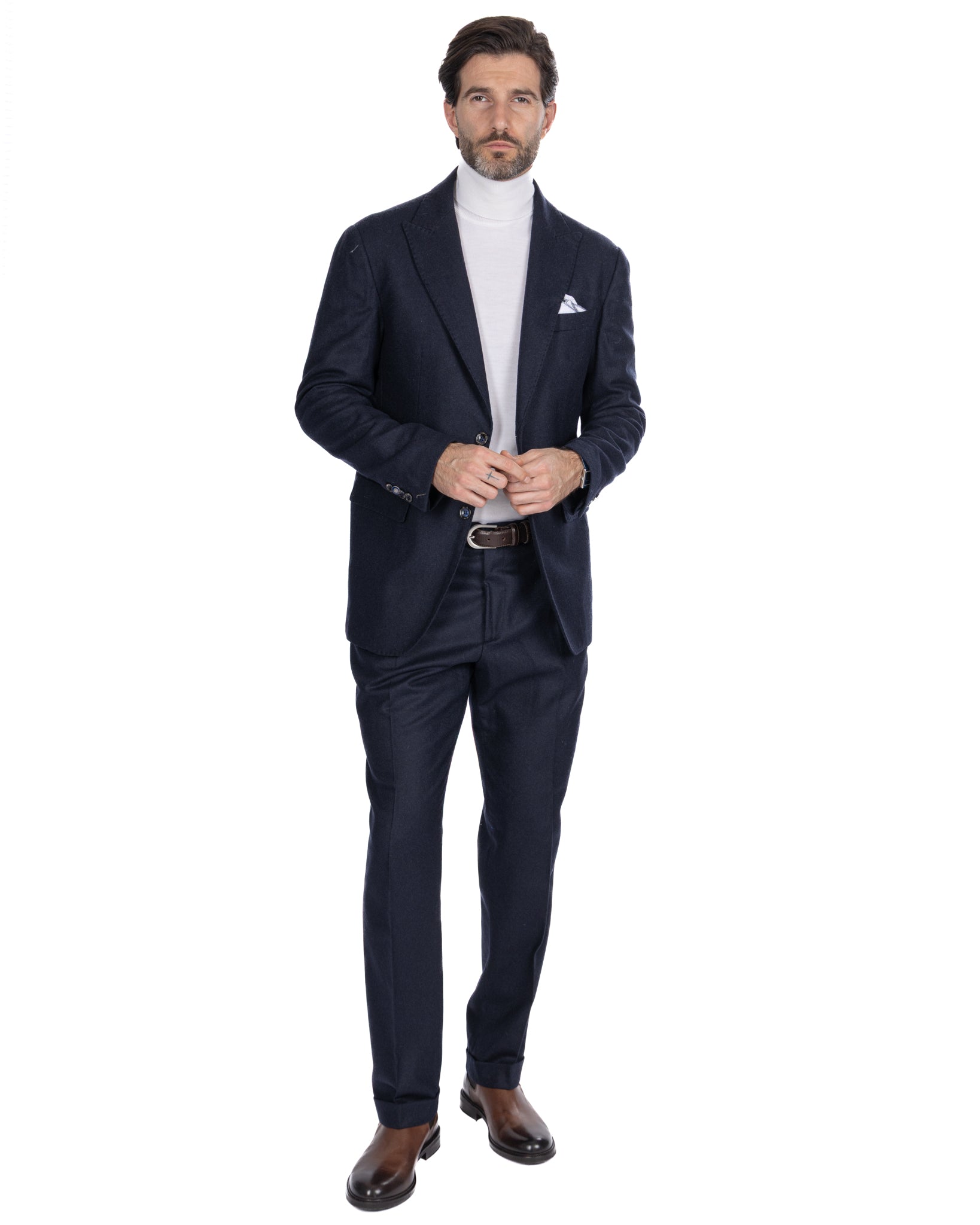 Giacca Reflex in flanella blu