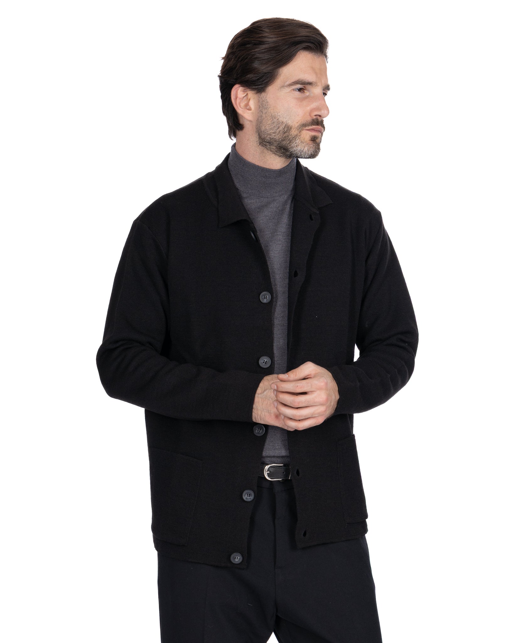 Krakatoa Knit Jacket Black