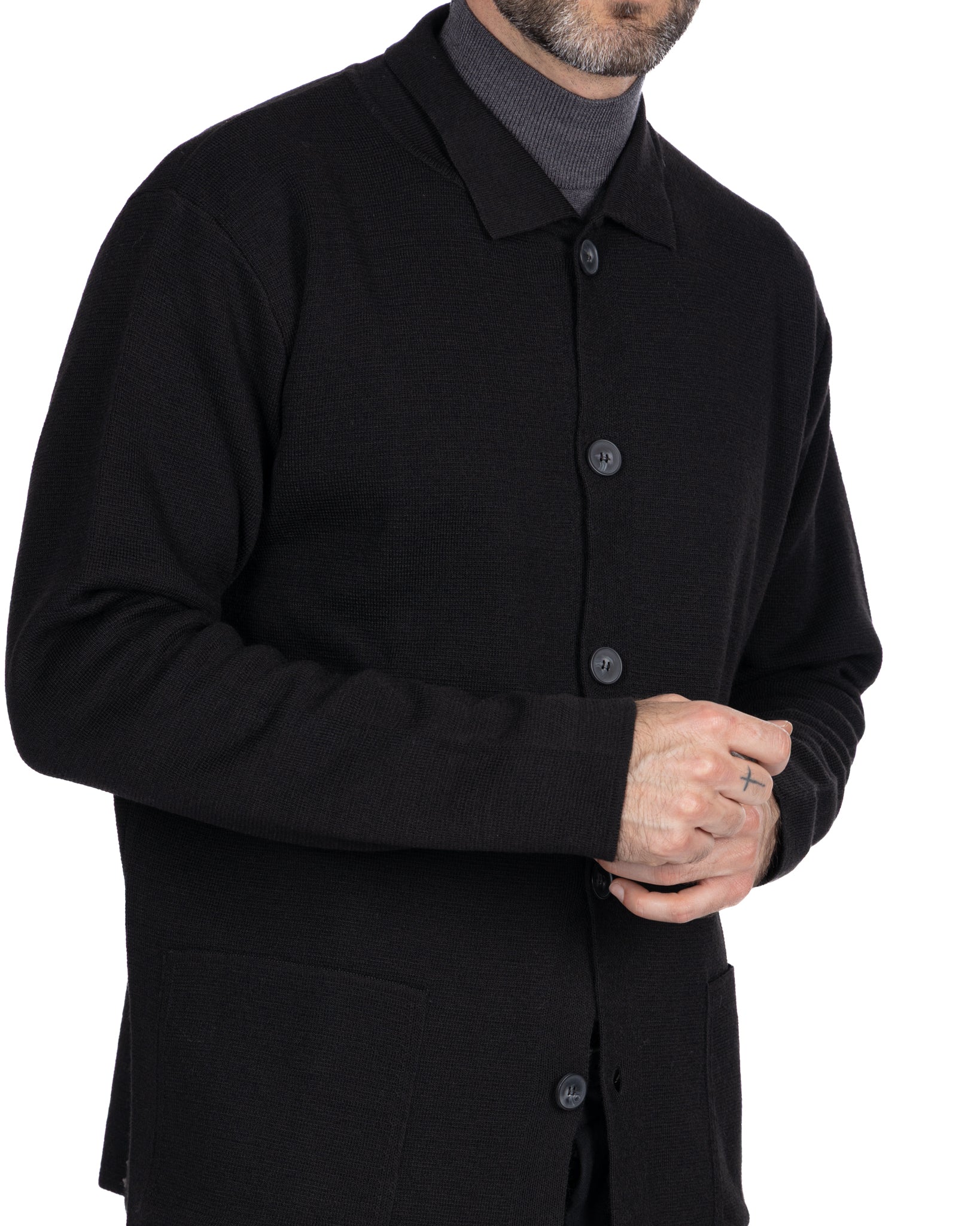 Krakatoa Knit Jacket Black