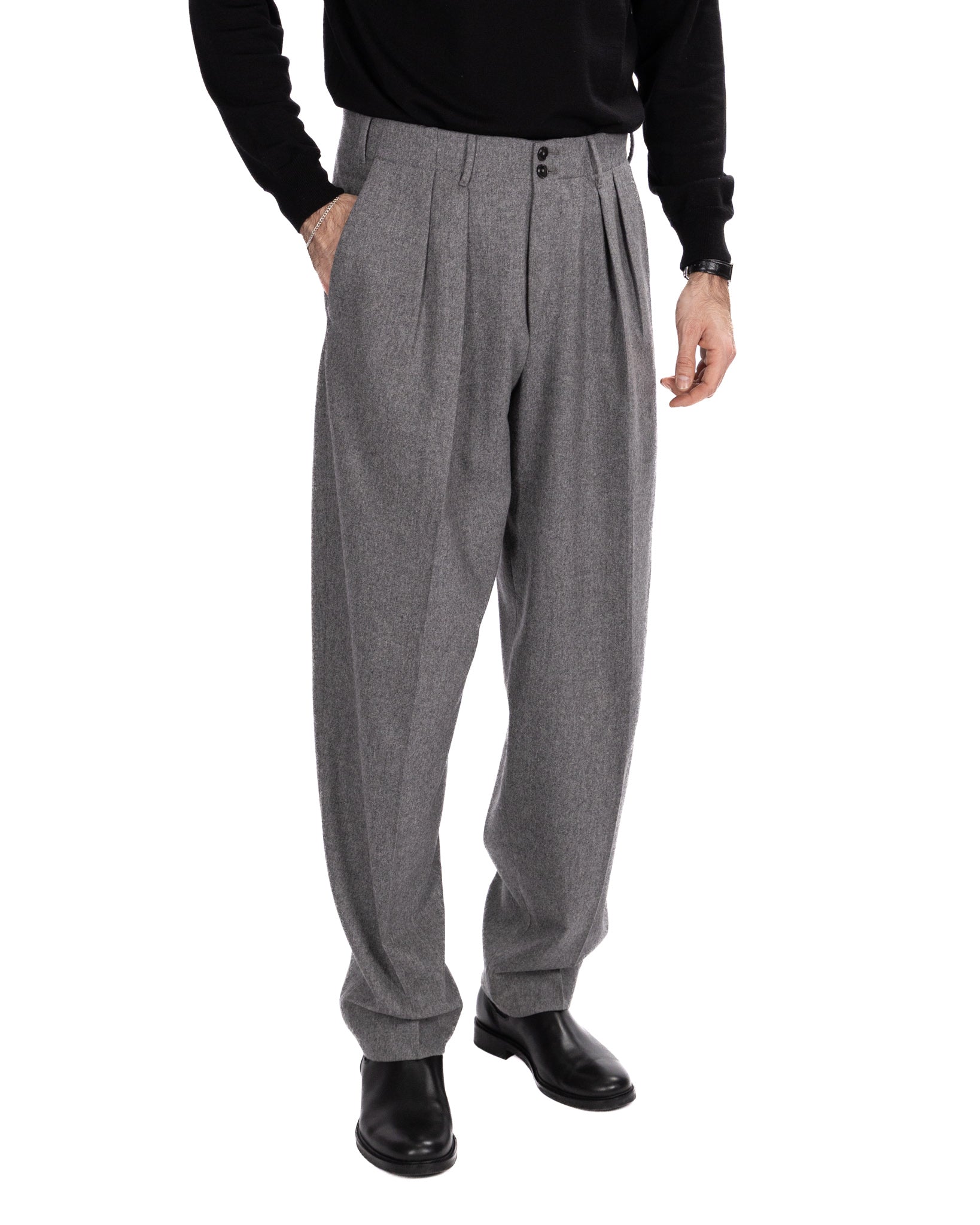 Pantalone Over grigio Vitale Barberis Canonico