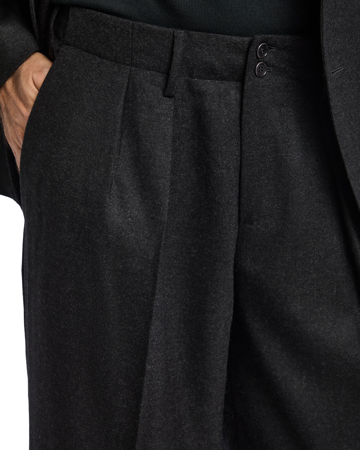 Drago anthracite flannel Rugby over trousers