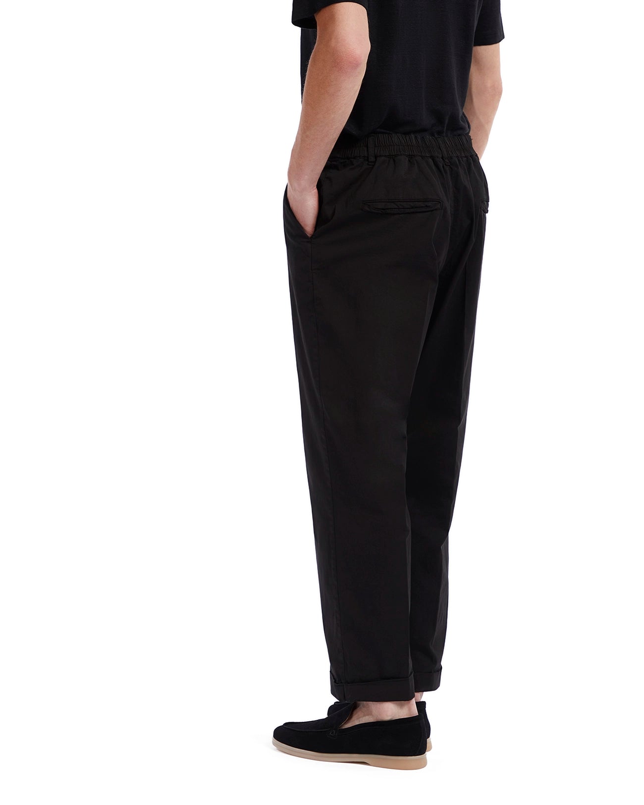 Pantalone Wels in cotone nero