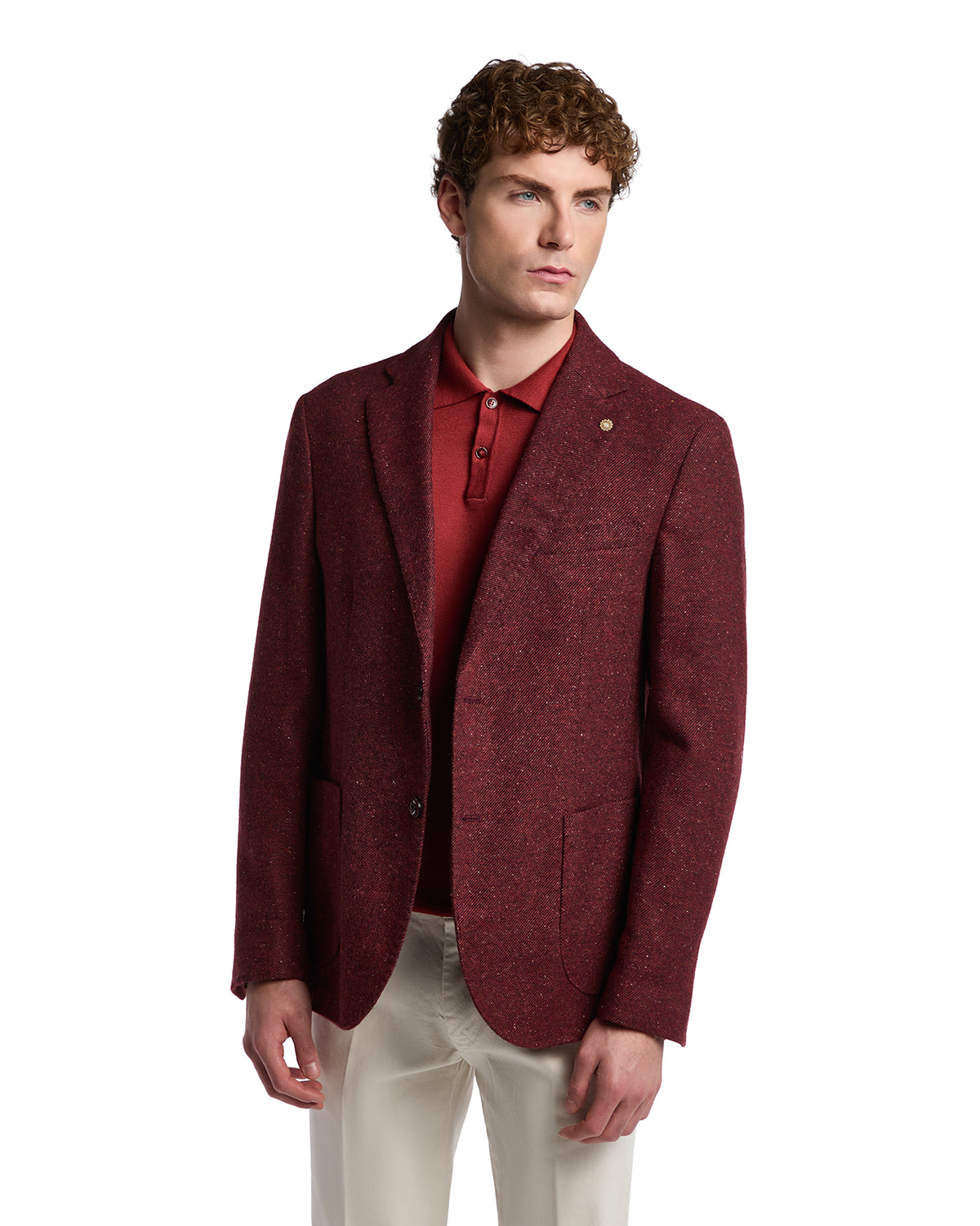 Chaqueta Pepe melange burdeos