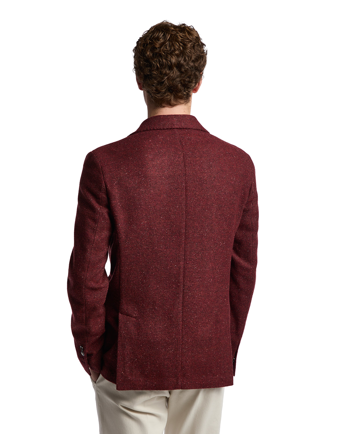 Chaqueta Pepe melange burdeos
