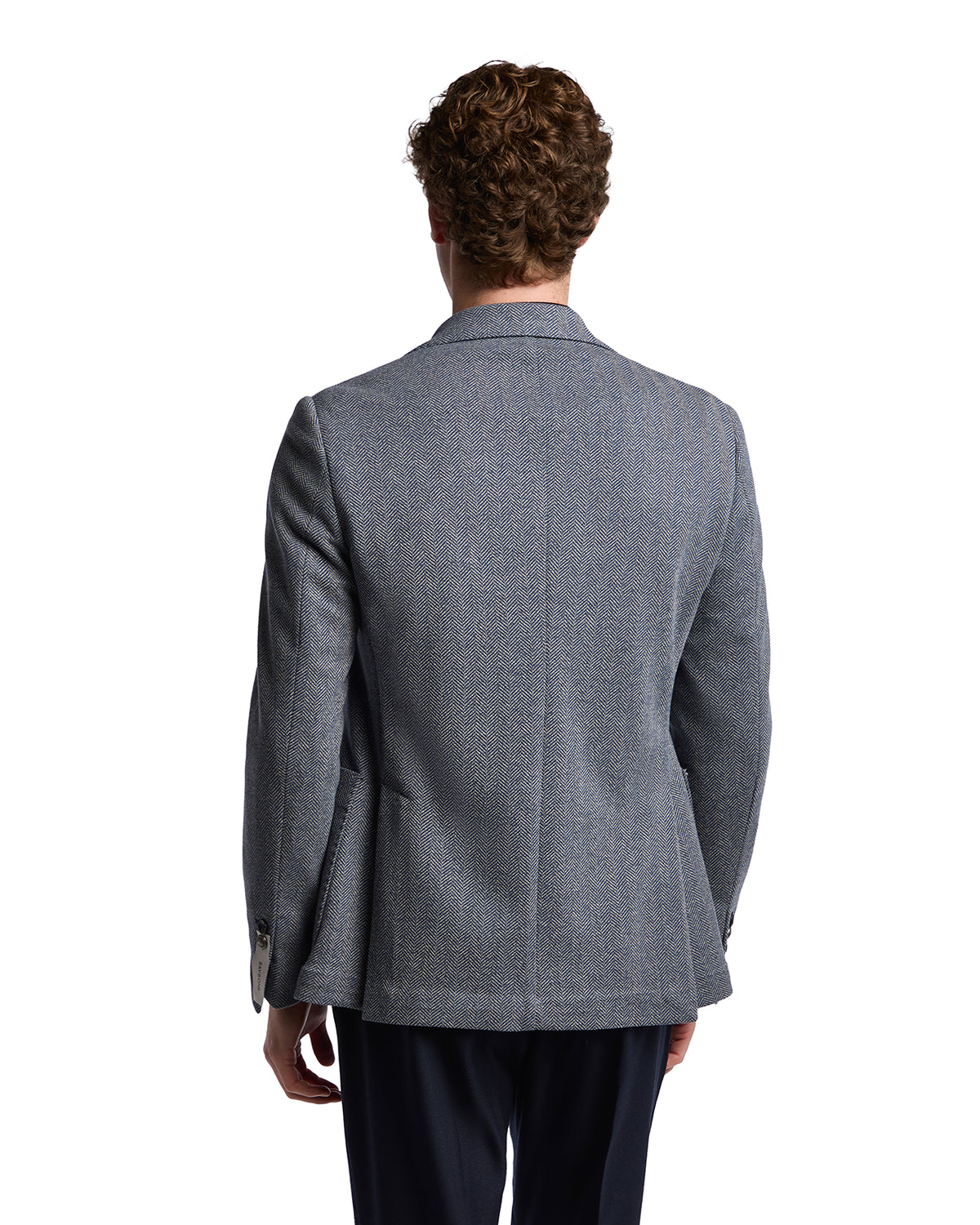 Chaqueta Espina de Pescado Ruinas azul