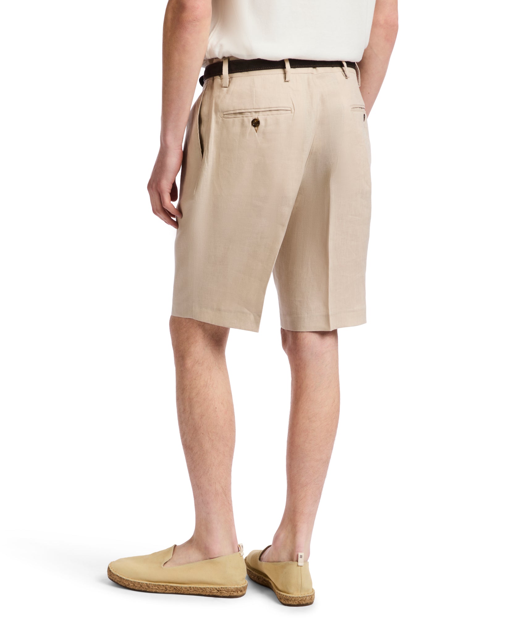 Bermudas Rowan de talle alto con pinzas de cordón