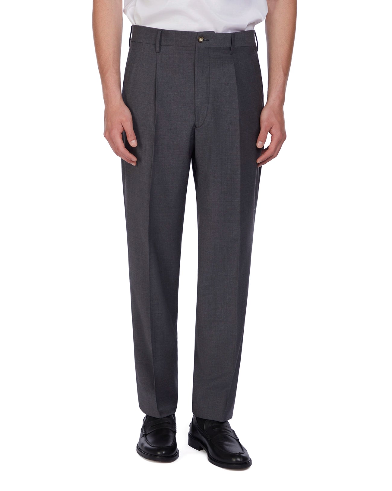 Pantalone Soho in lana antracite