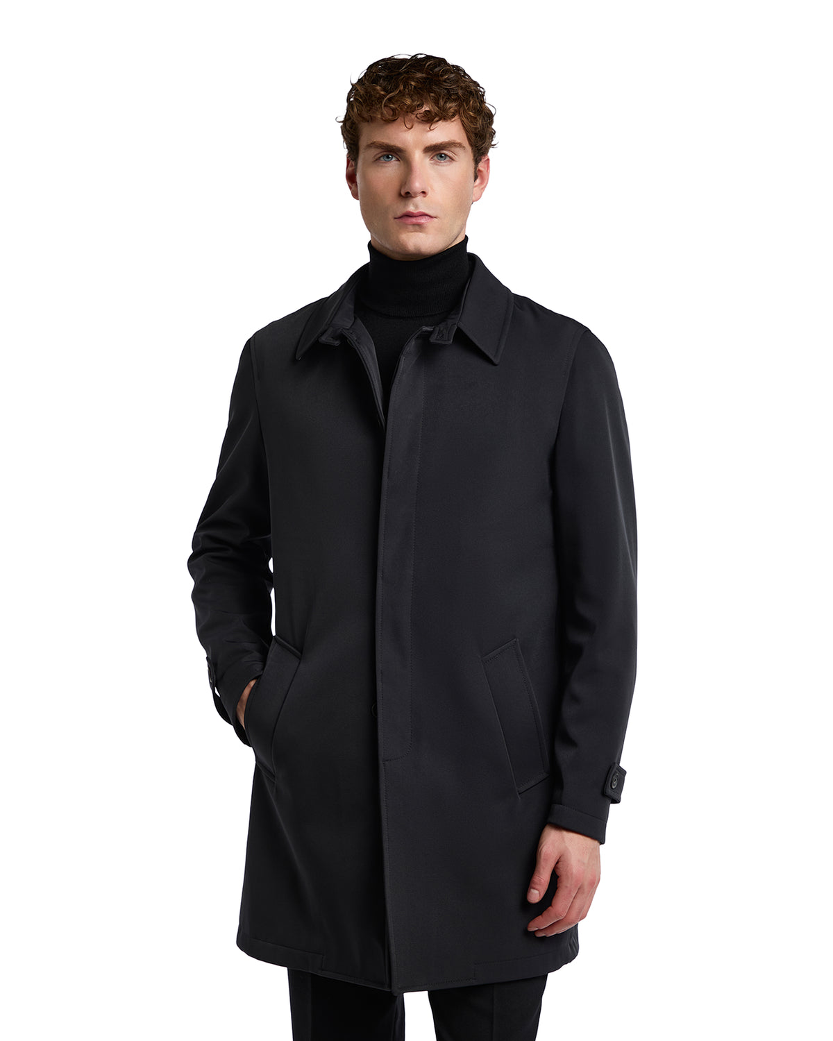Gabardina técnica acolchada Tyler negra
