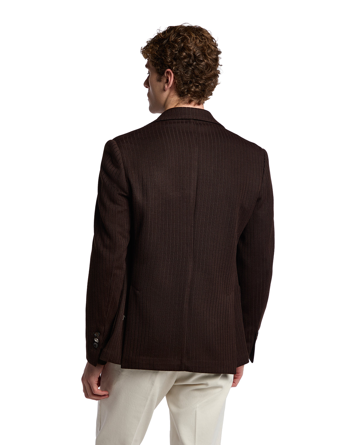 Chaqueta Verti a rayas color moro