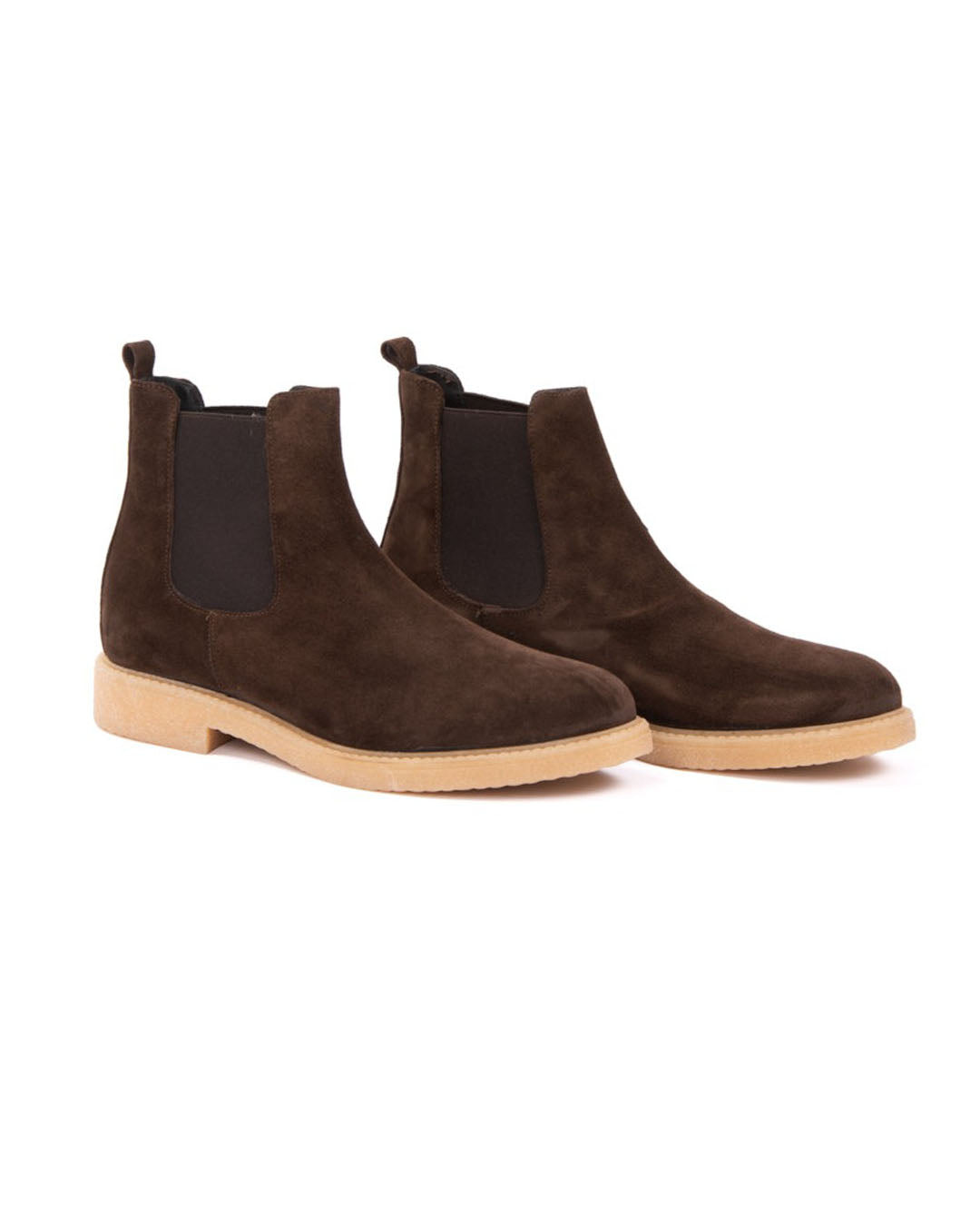 Eagle - crepe bottom ankle boot in dark brown suede