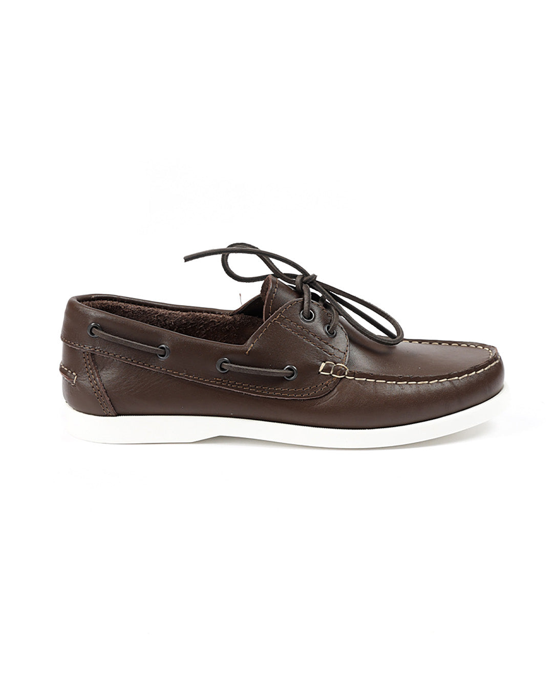 Jimmy - brown leather boat