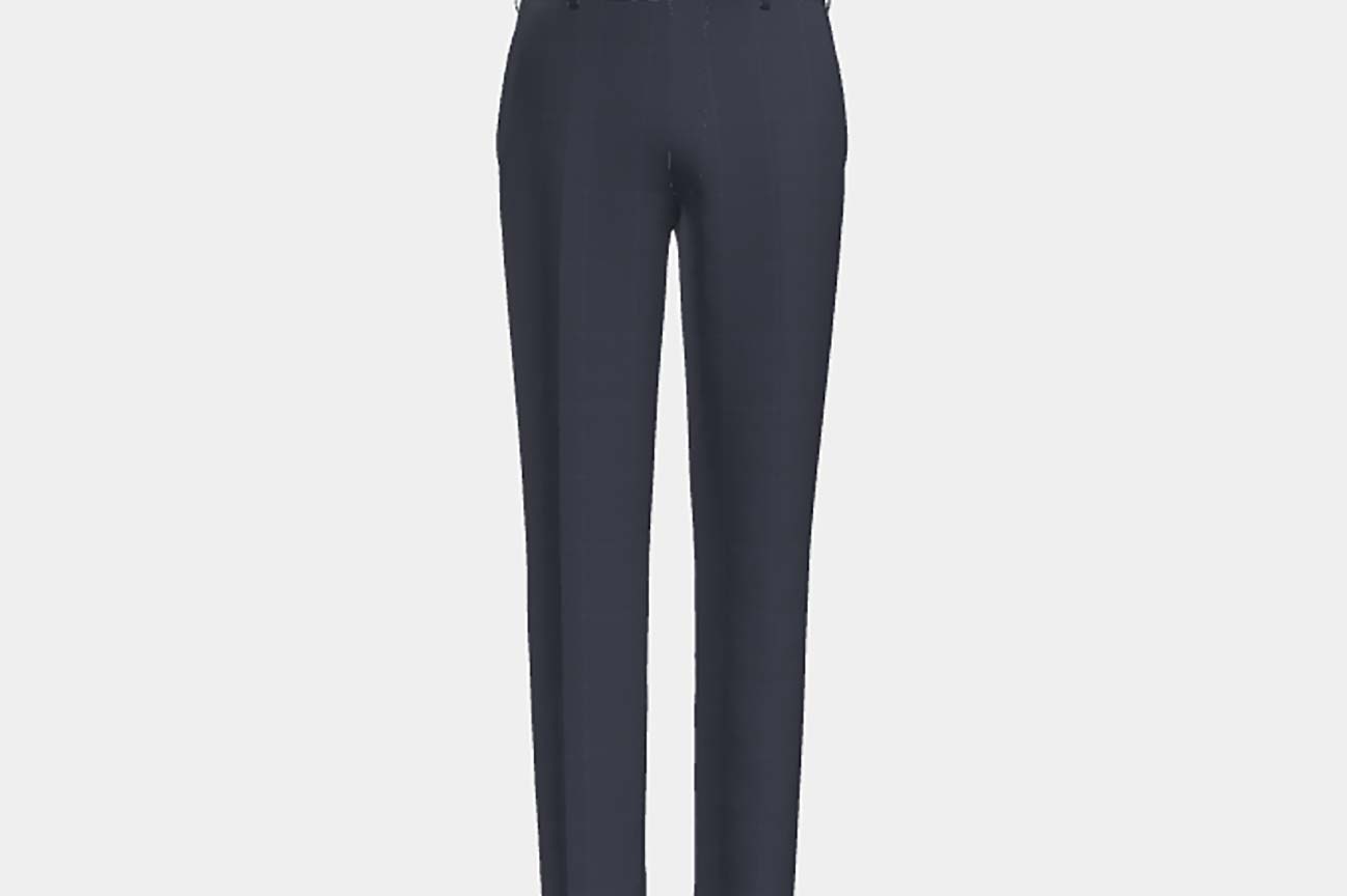 Pantalon tailleur en laine crème 110's Canonico