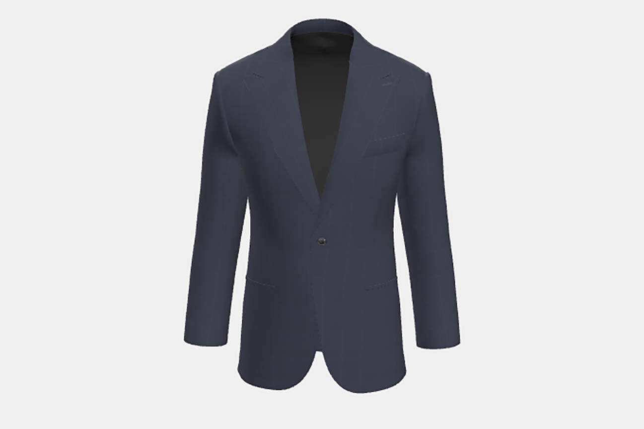Veste tailleur en laine crème 110s Canonico