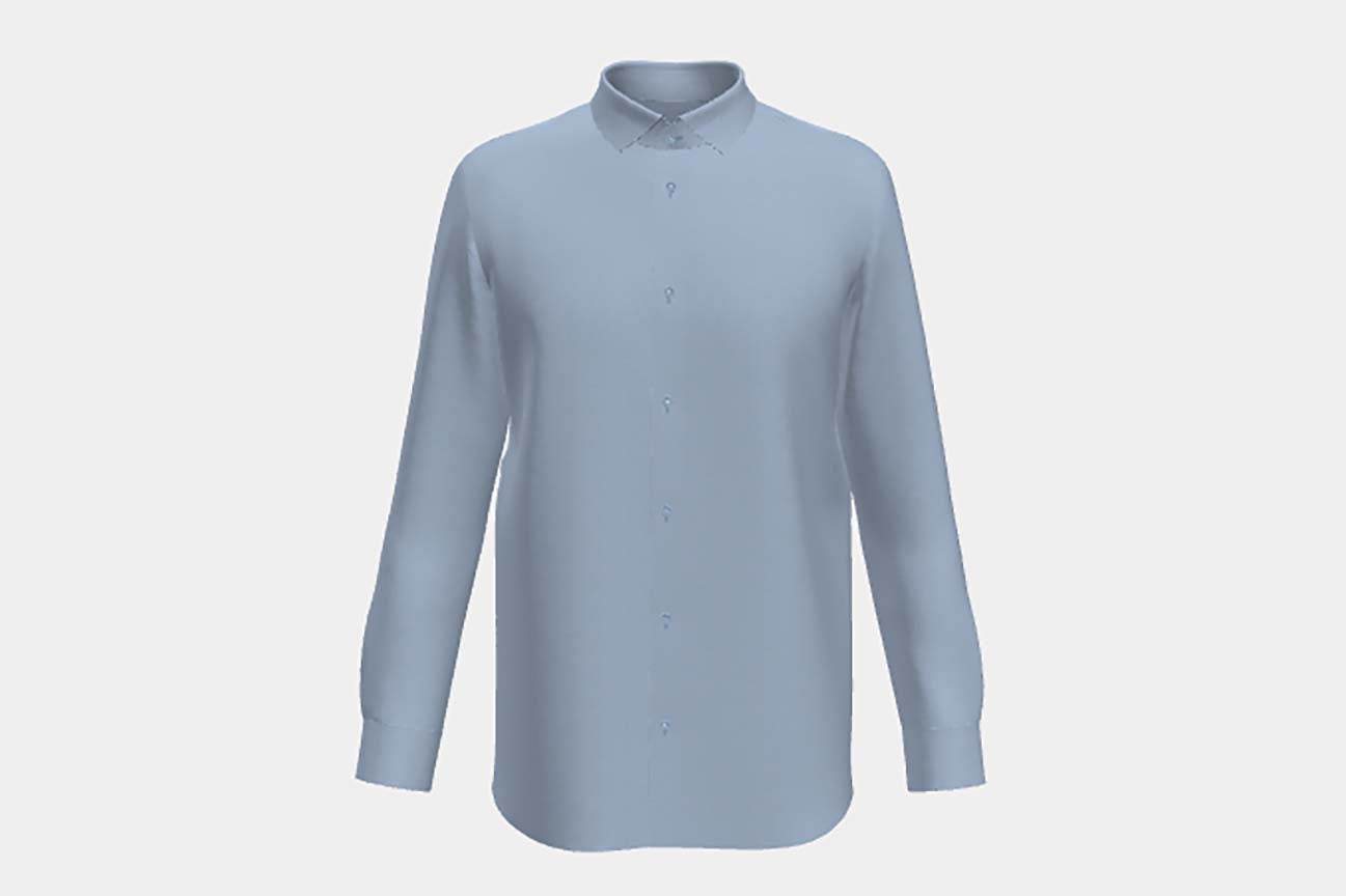 Chemise tailleur en lin et coton gris clair