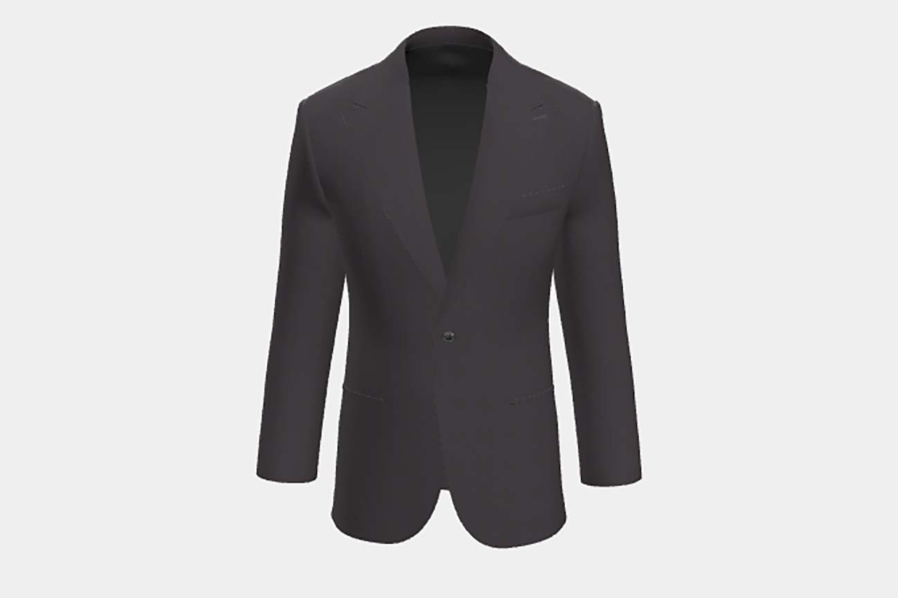Veste tailleur en laine Prince de Galles violette années 130 Caccioppoli