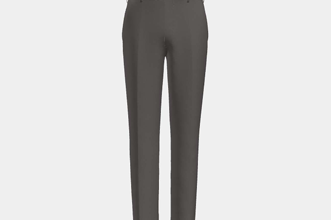 Canonico beige 110s wool tailored trousers