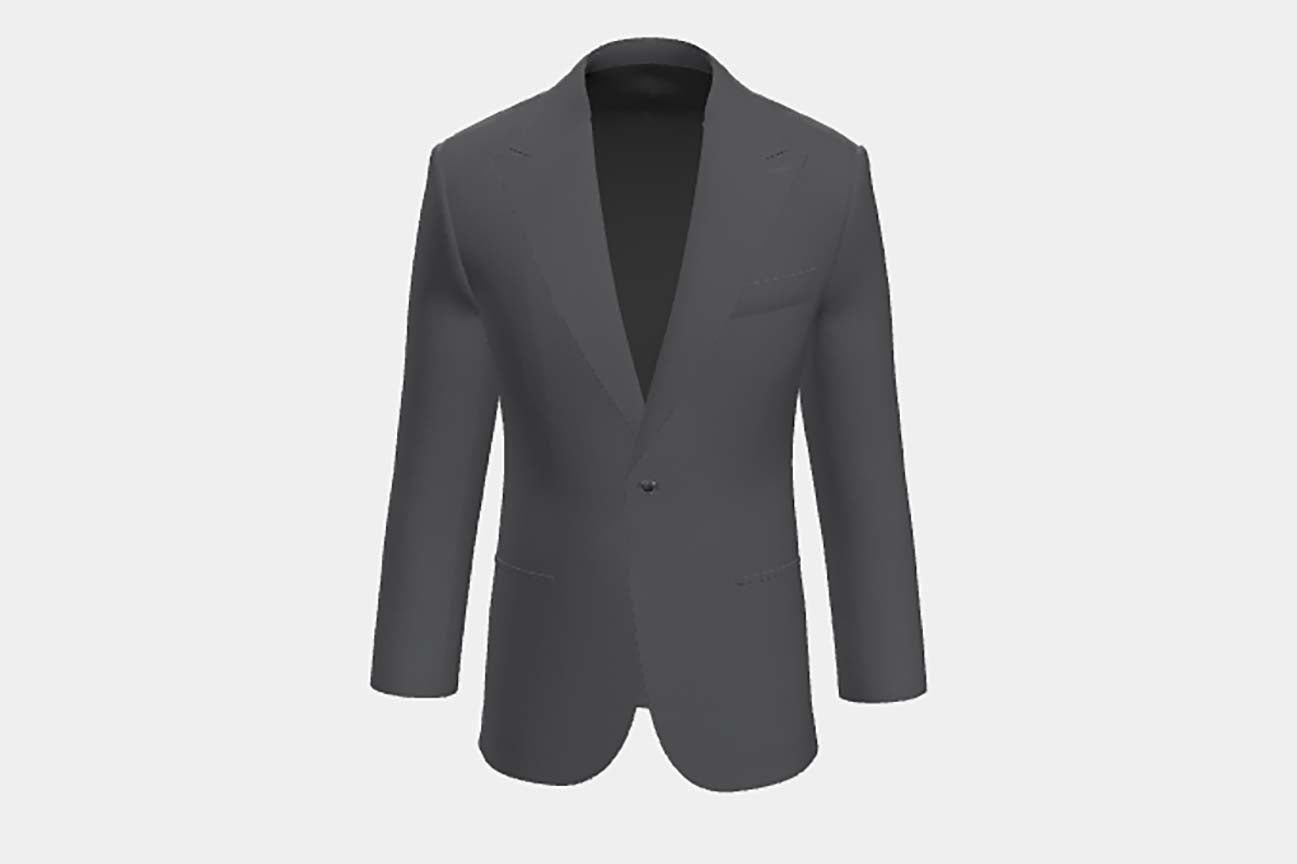 Veste de tailleur en laine grise des années 130 Caccioppoli