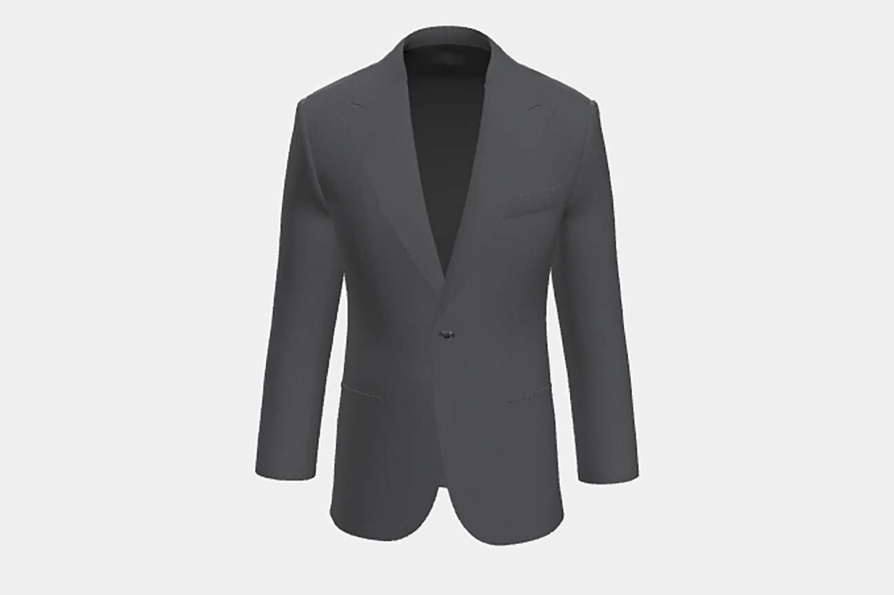 Veste de tailleur en laine grise des années 130 Caccioppoli