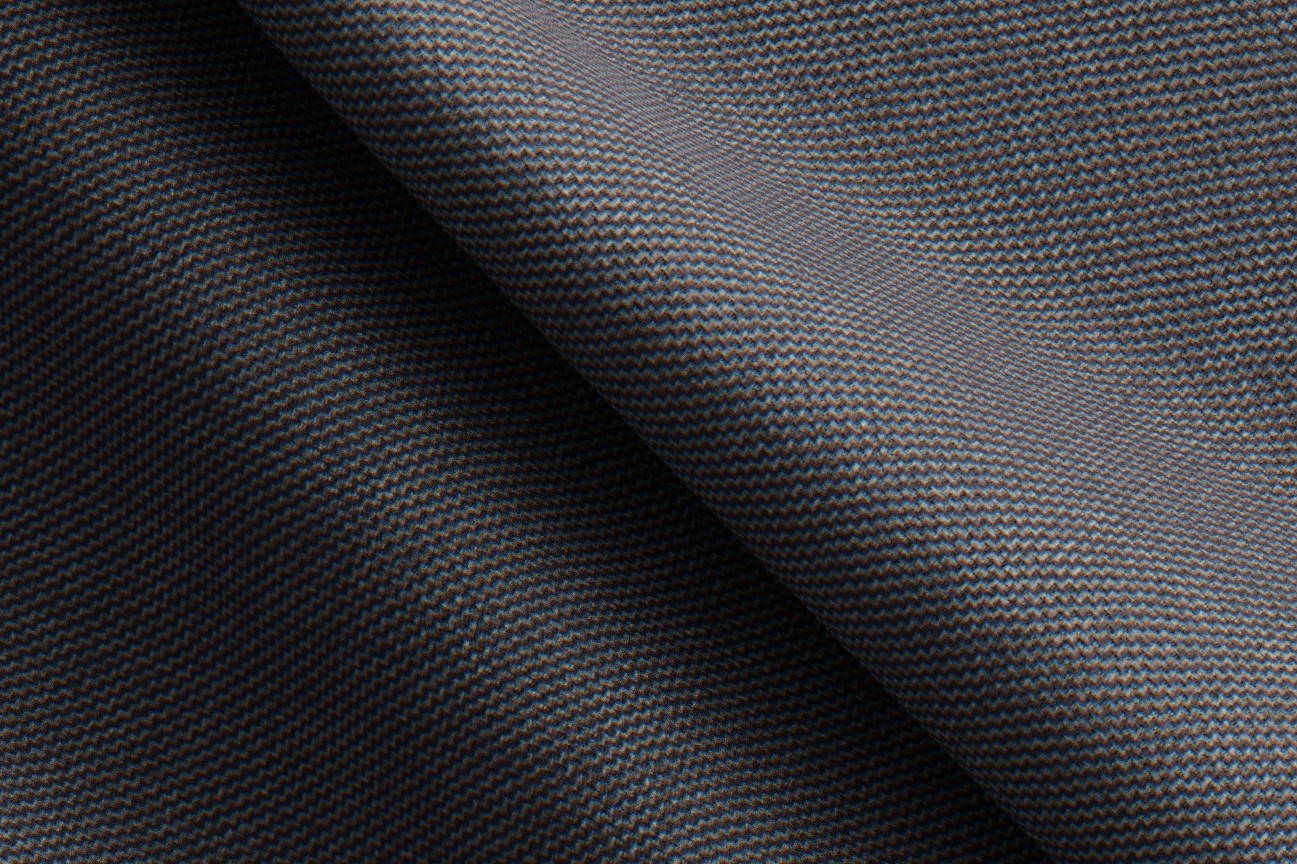 Gilet en laine et soie gris des années 150 sur mesure Caccioppoli