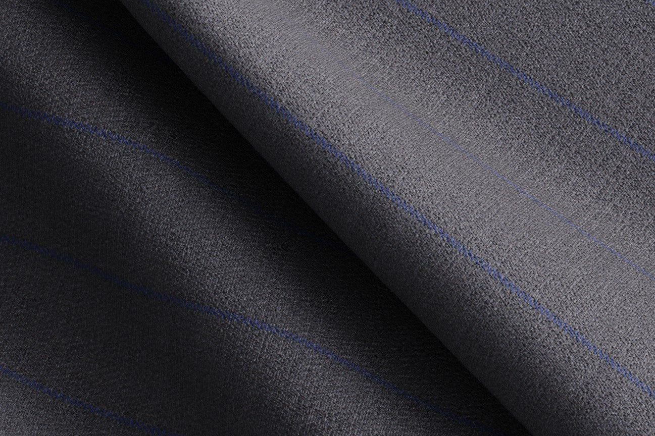 Made to measure wool and silk suit 150s gray Caccioppoli