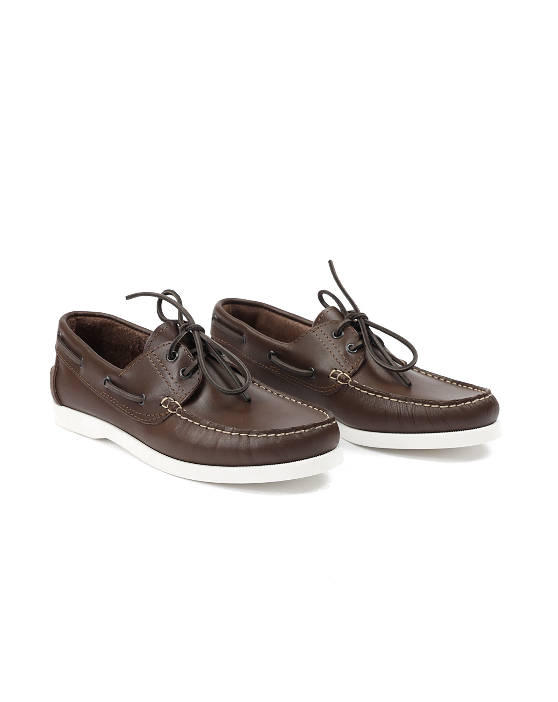 Jimmy - brown leather boat