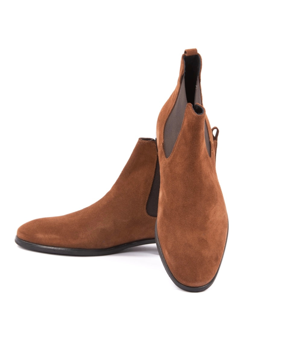Dre - bottines chelsea en daim camel sale