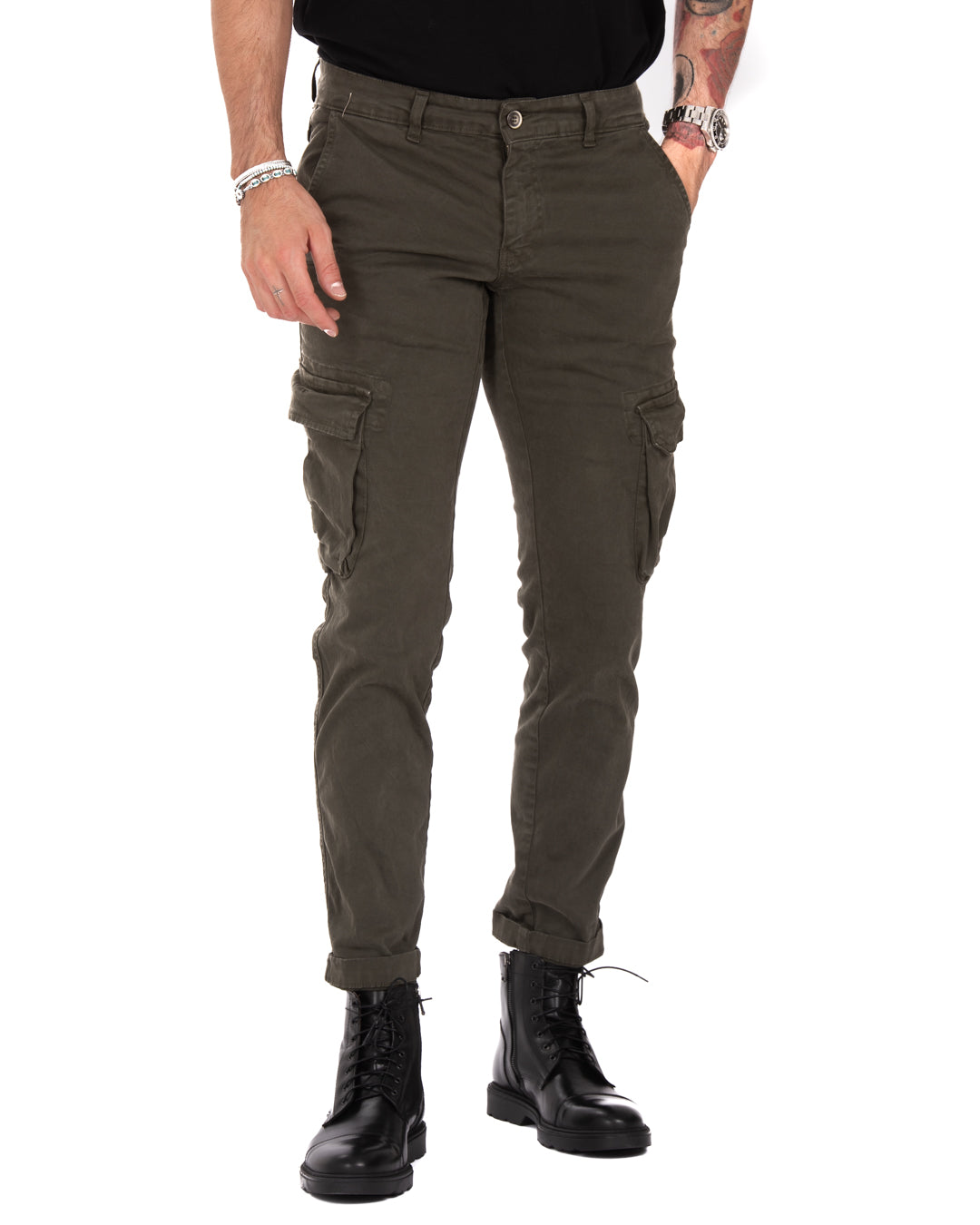 Roy - pantalon cargo militaire