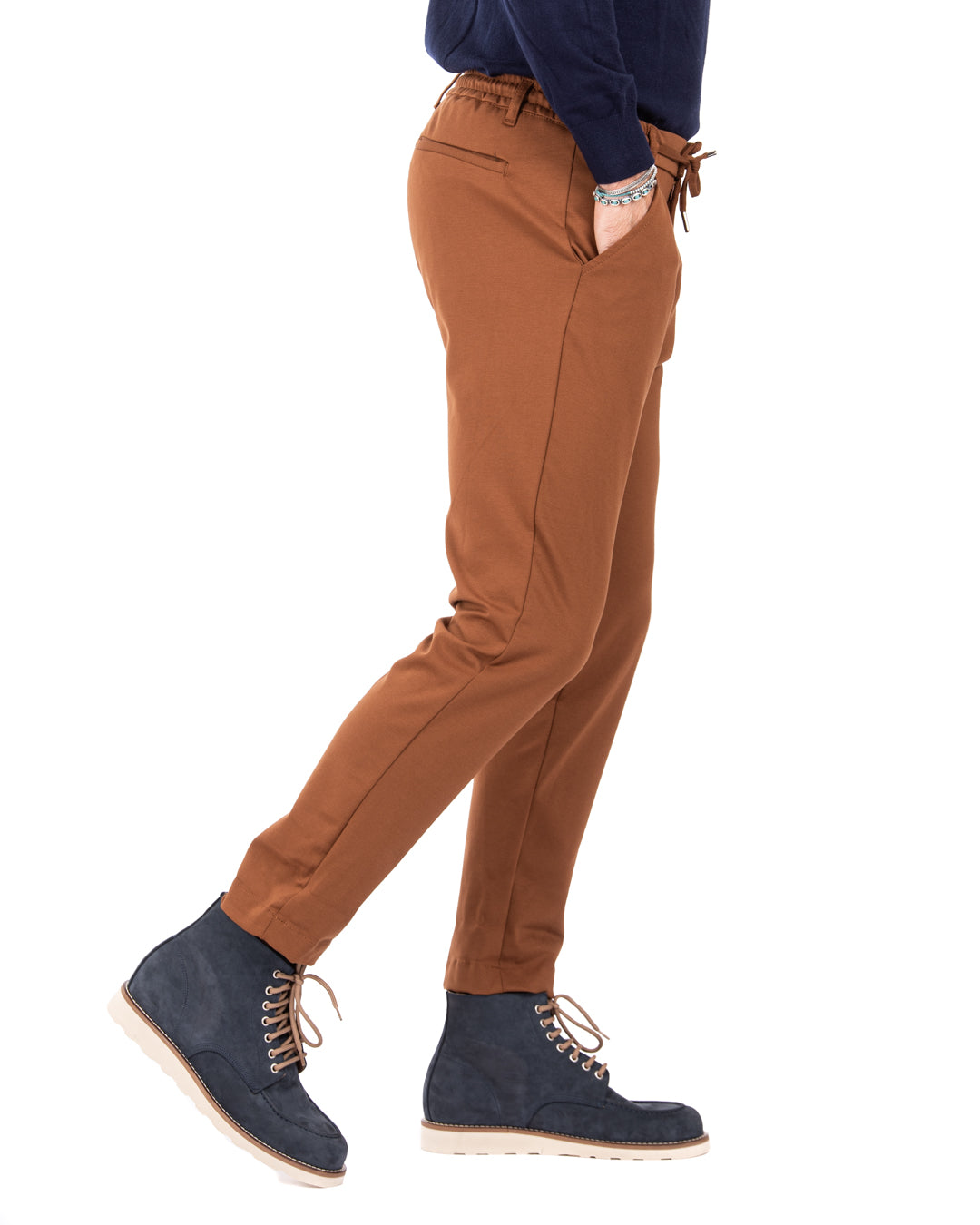 Mustang - camel milan stitch trousers