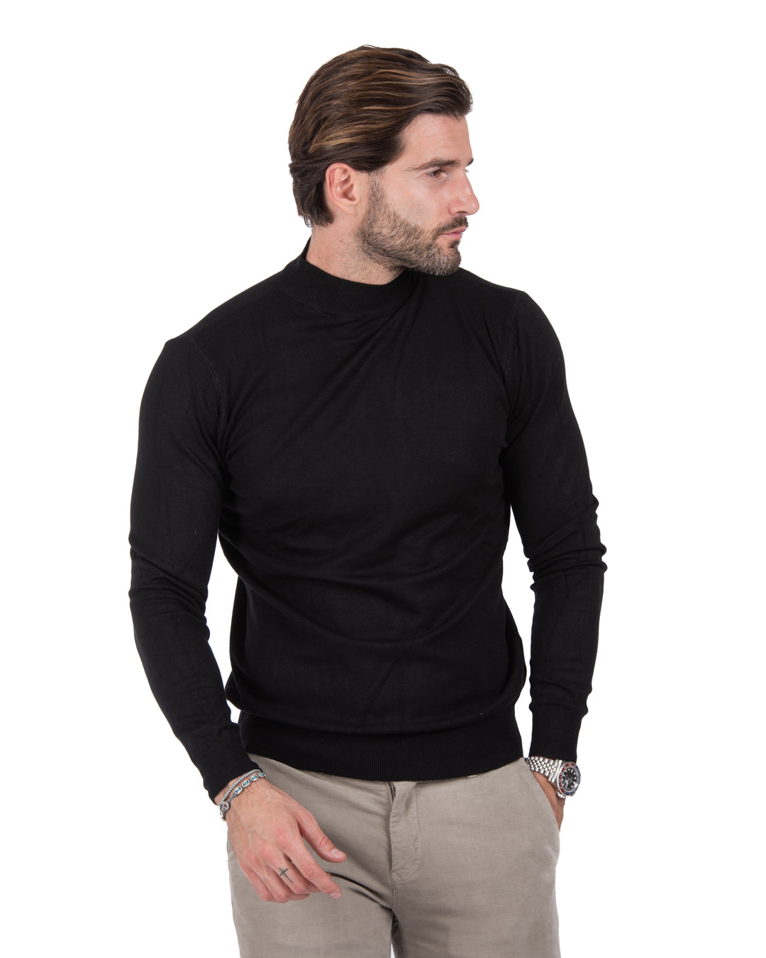 Jersey básico negro