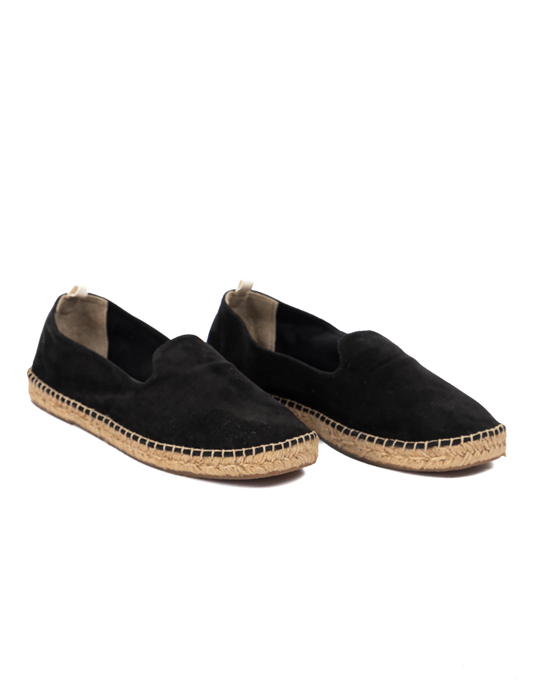 Athènes - espadrille en daim noir